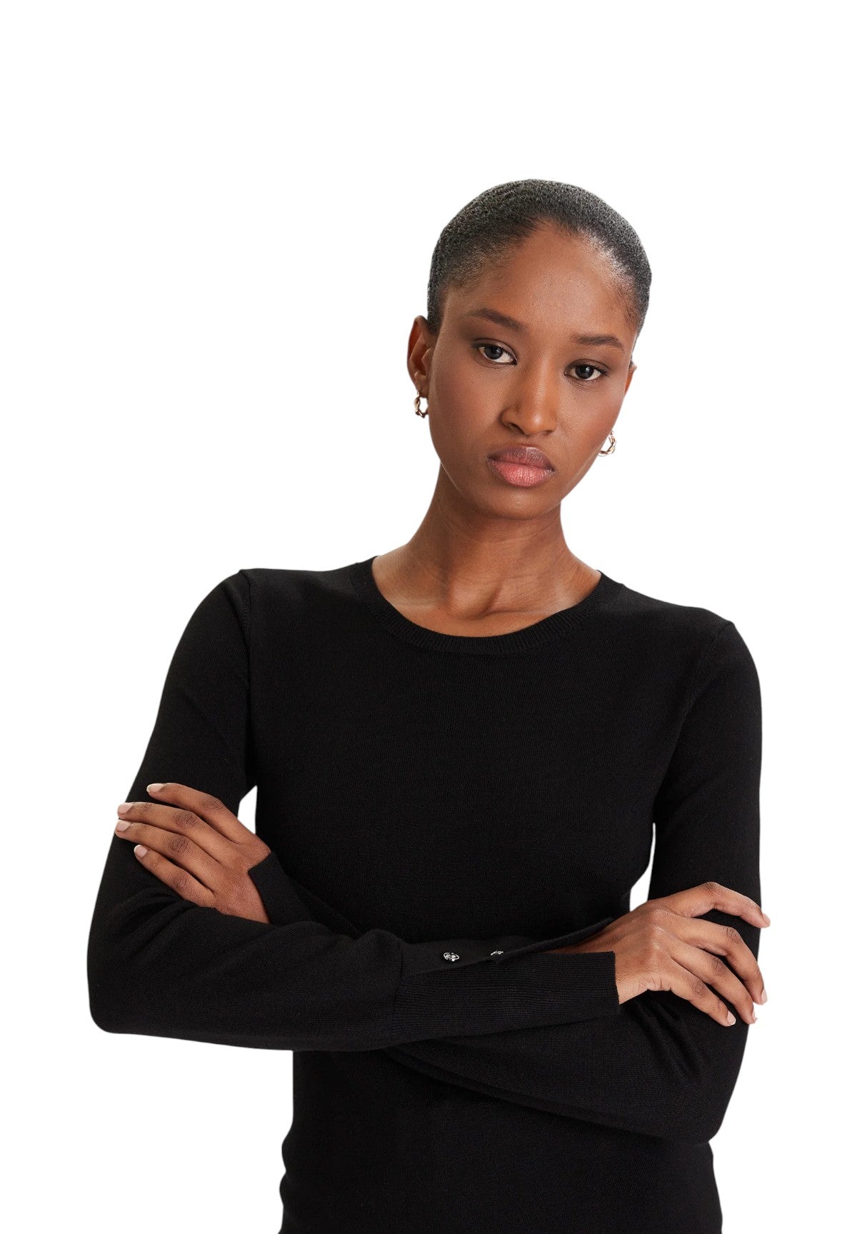 Maglione Girocollo Elinor W2YR30 Jet Black A996