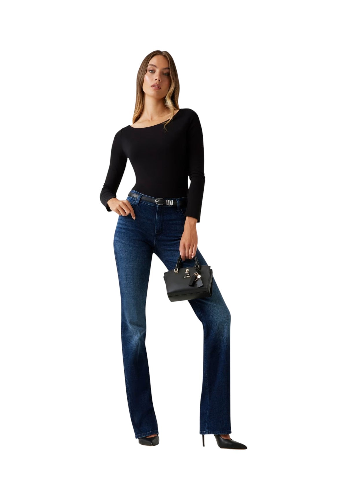 Jeans Sexy Straight W5BA15 Snow Fall