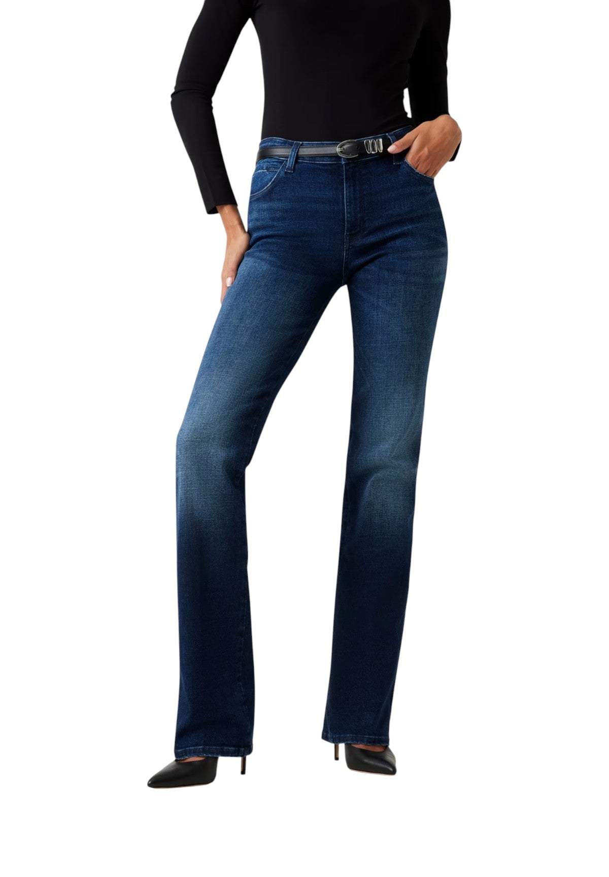 Jeans Sexy Straight W5BA15 Snow Fall