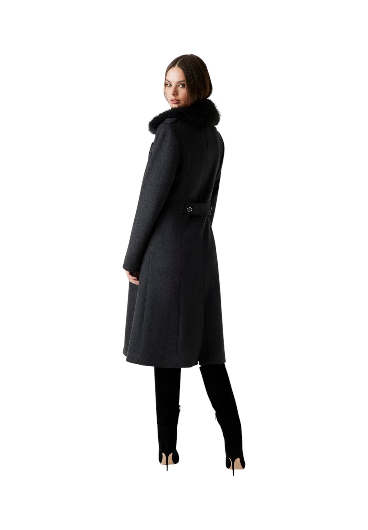 Cappotto Karole W5BL19 Dark Heather Grey