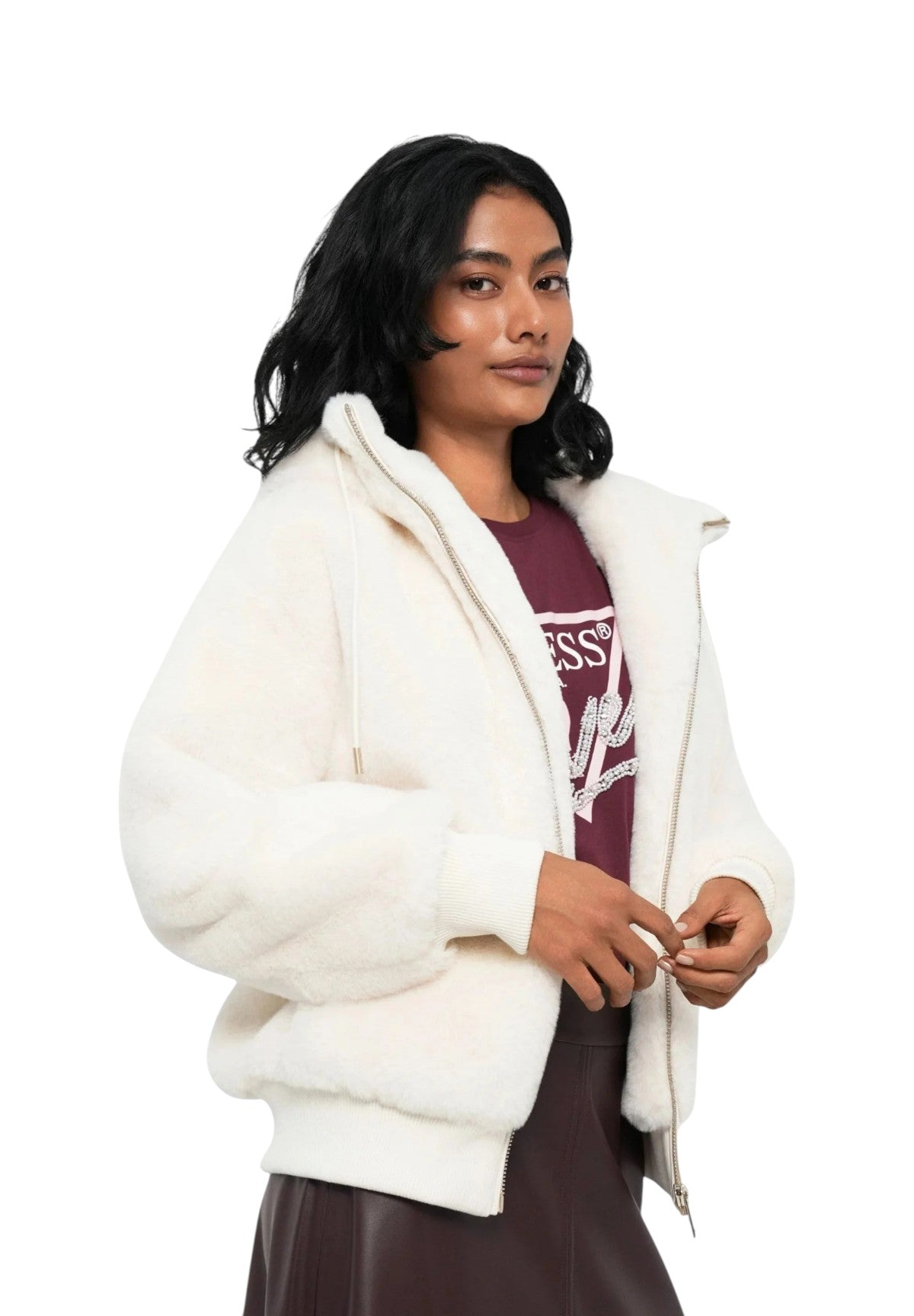 Giubbotto Lucrezia W5BL66 Cream White