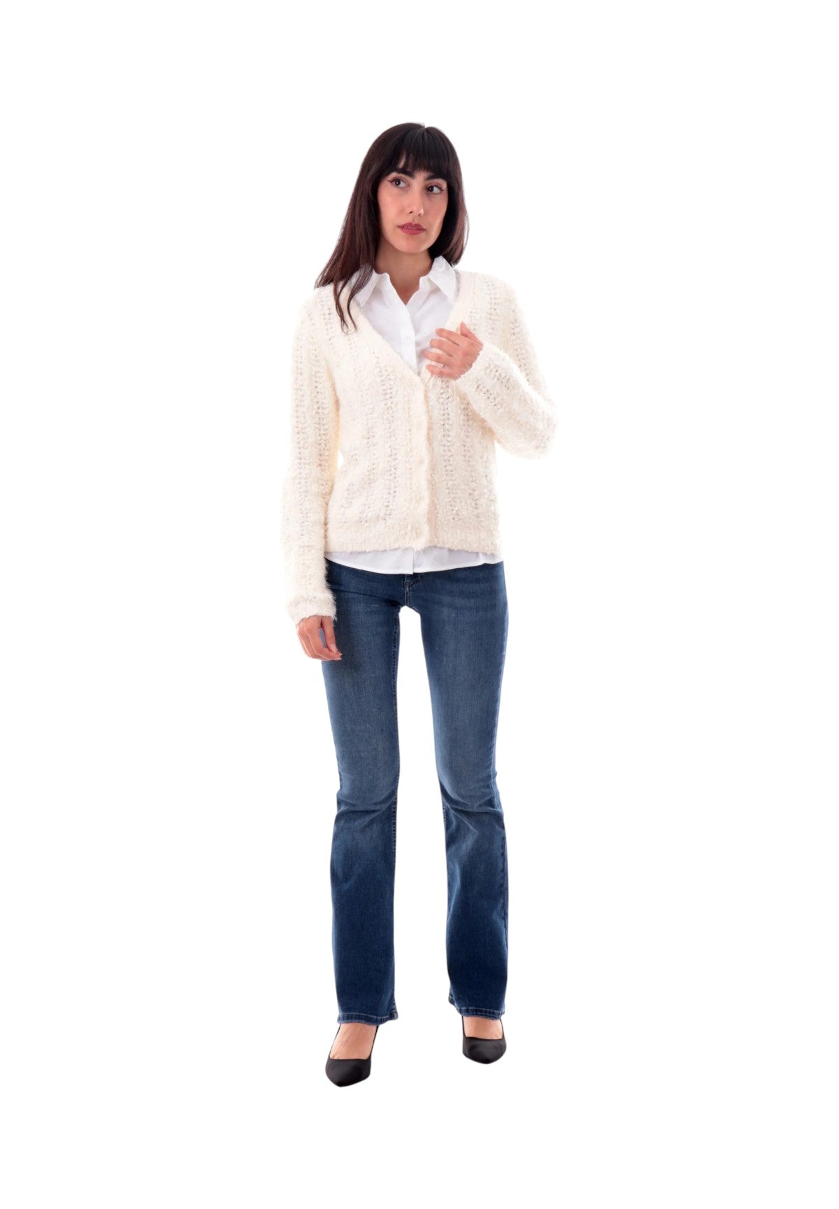 Cardigan Bea W5BR19 Dove white