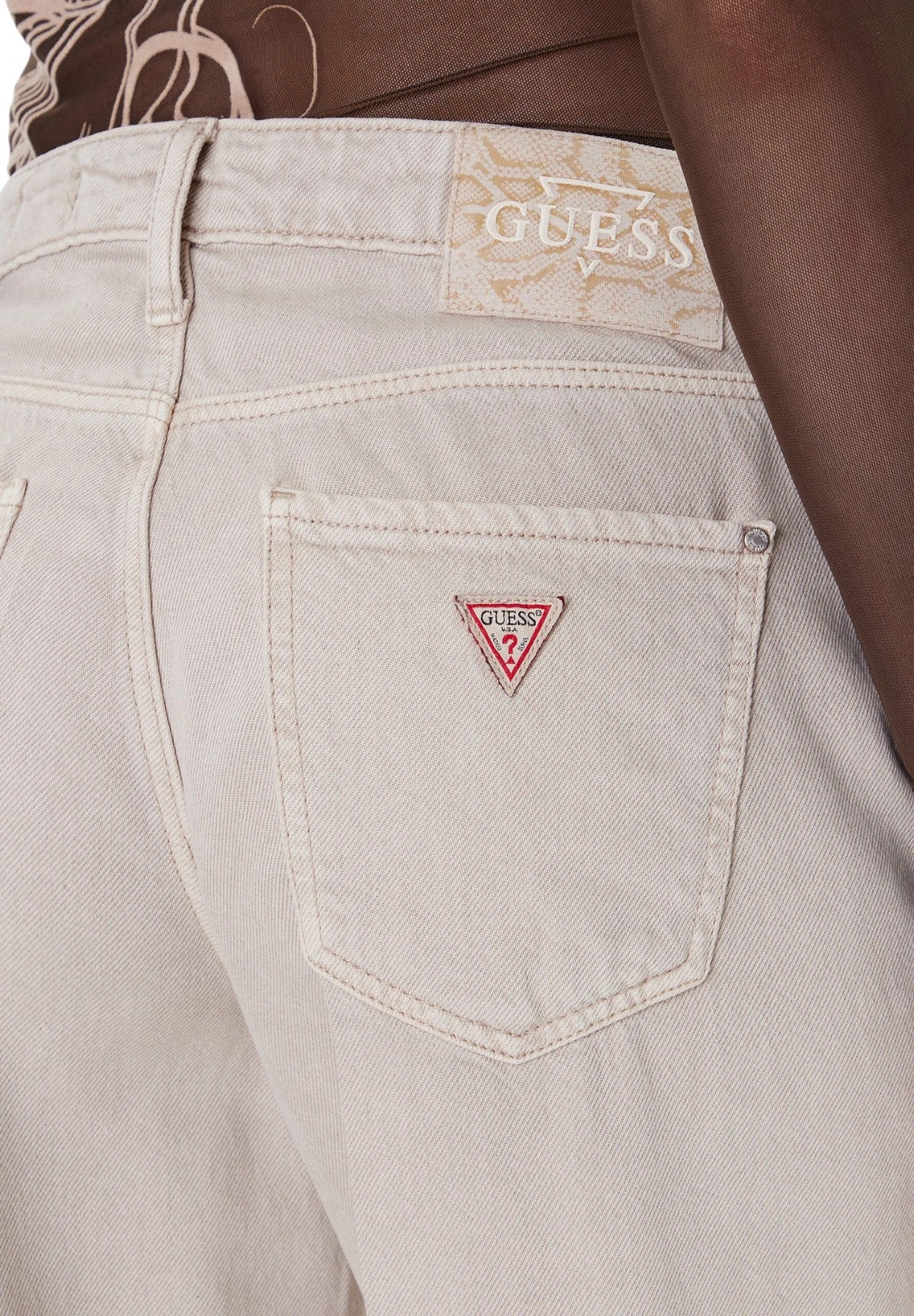 Pantaloni Sexy W5RA96 Washed Taupe Multi