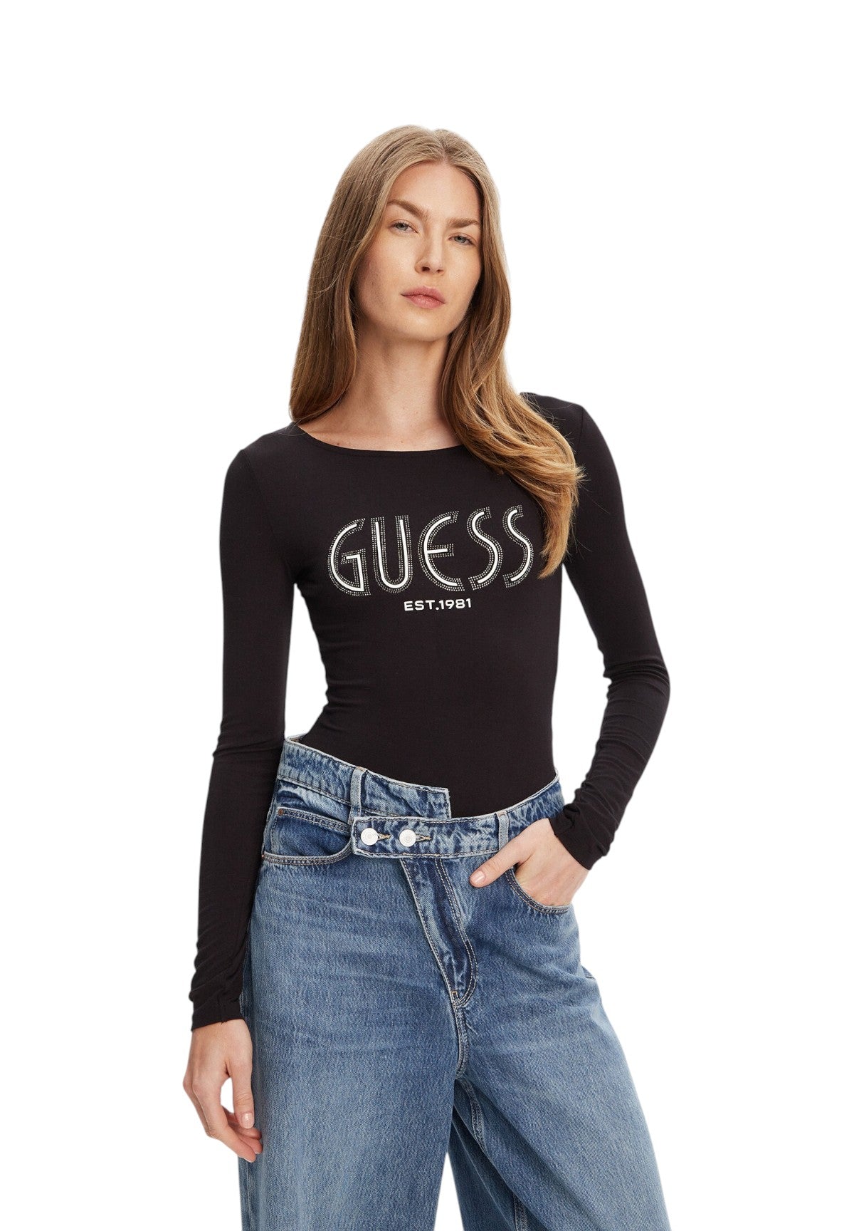 T-shirt a Maniche Lunghe Neva W5YP05 Jet Black A996