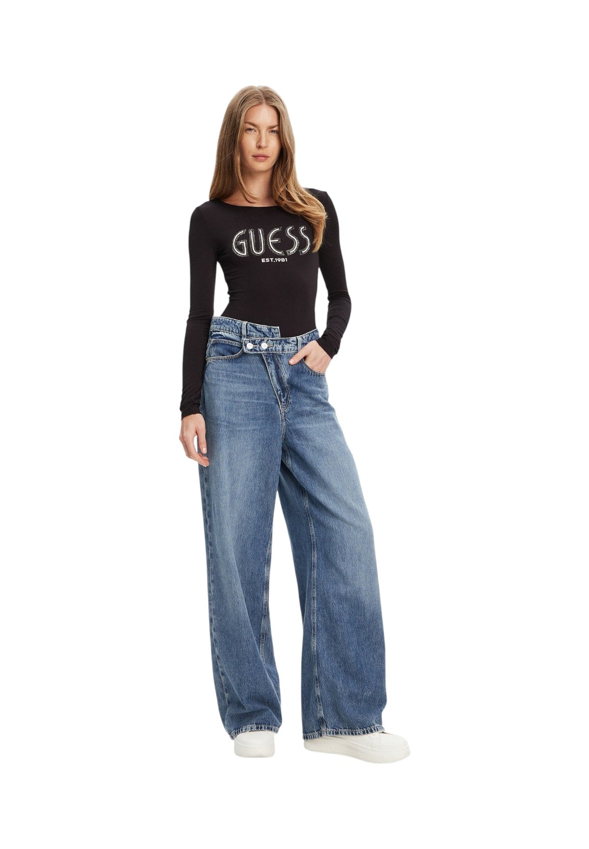 T-shirt a Maniche Lunghe Neva W5YP05 Jet Black A996