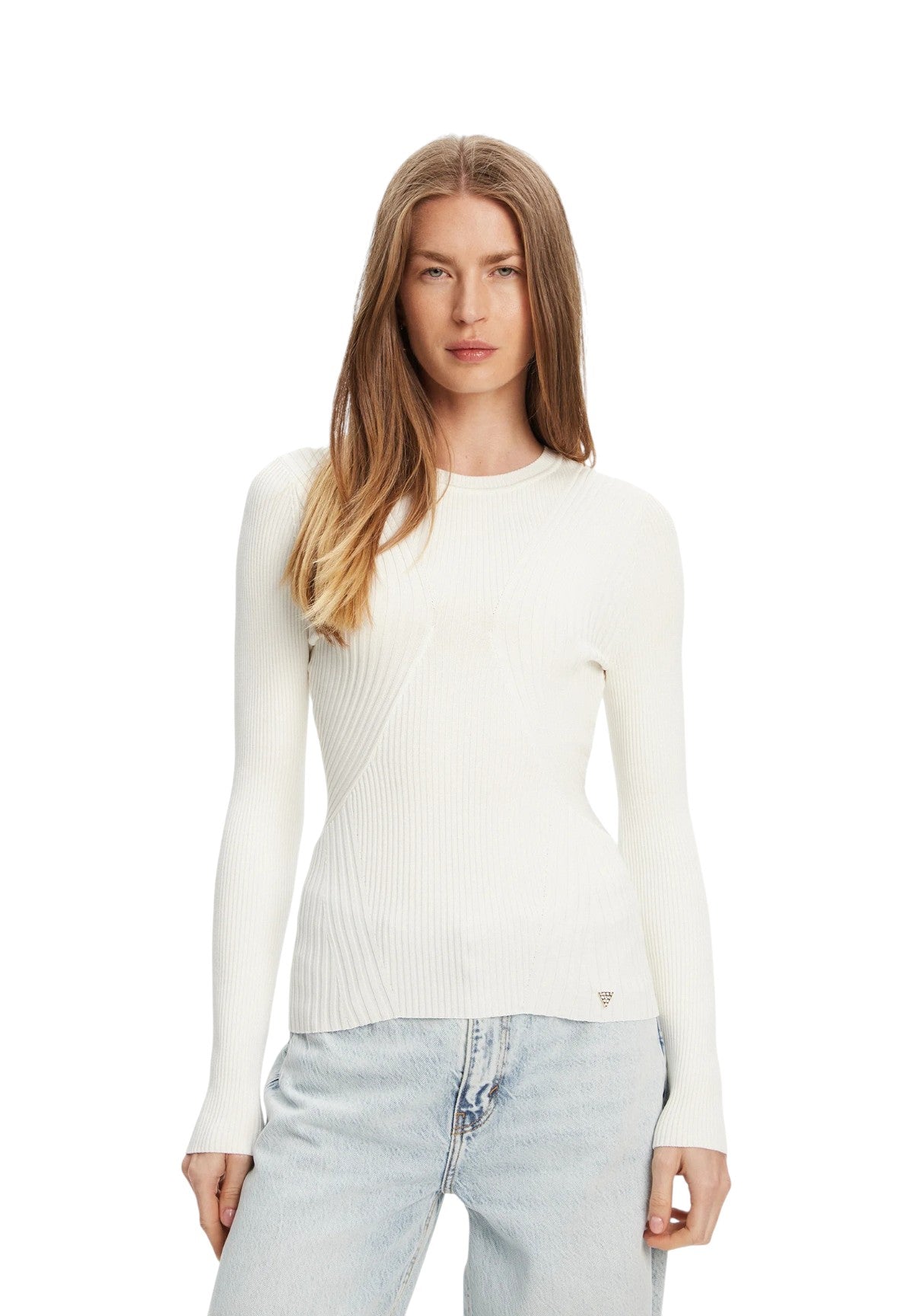 Maglione Girocollo Hanna W5YR08 Cream White