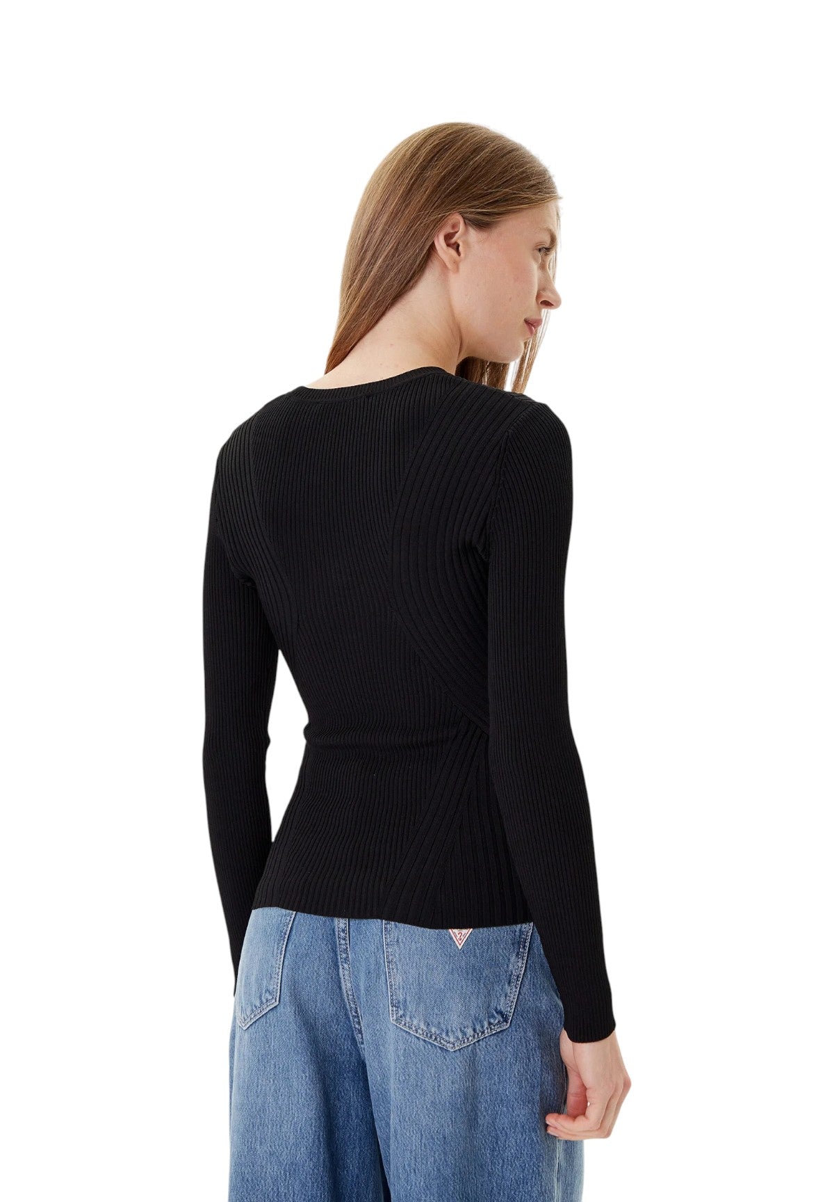 Maglione Girocollo Hanna W5YR08 Jet Black A996