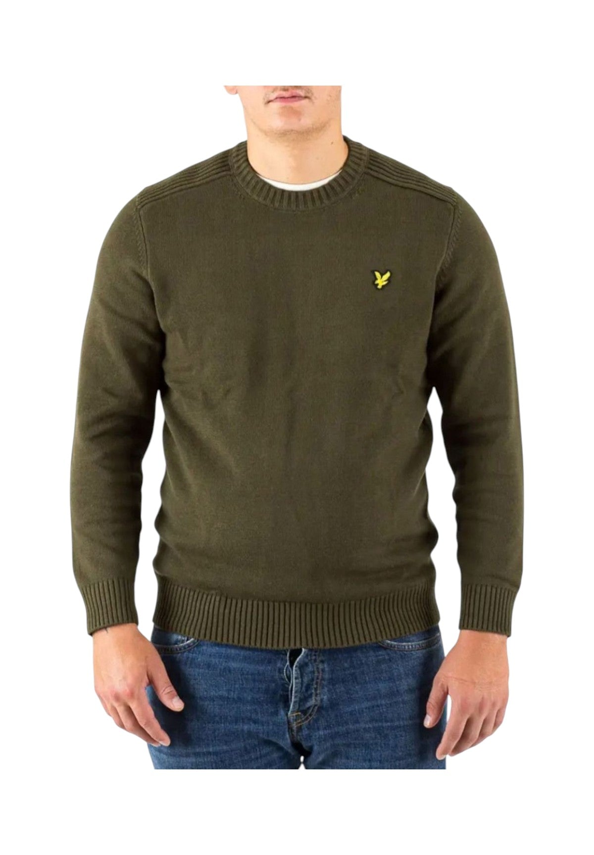 Maglione Girocollo KN1925COT Verde