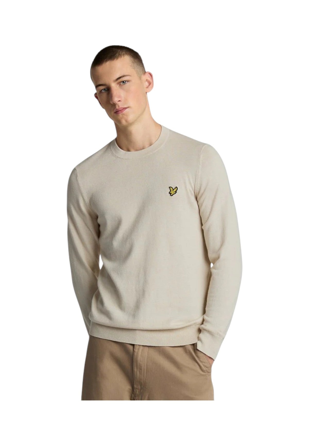Maglione Girocollo KN2110COT Beige