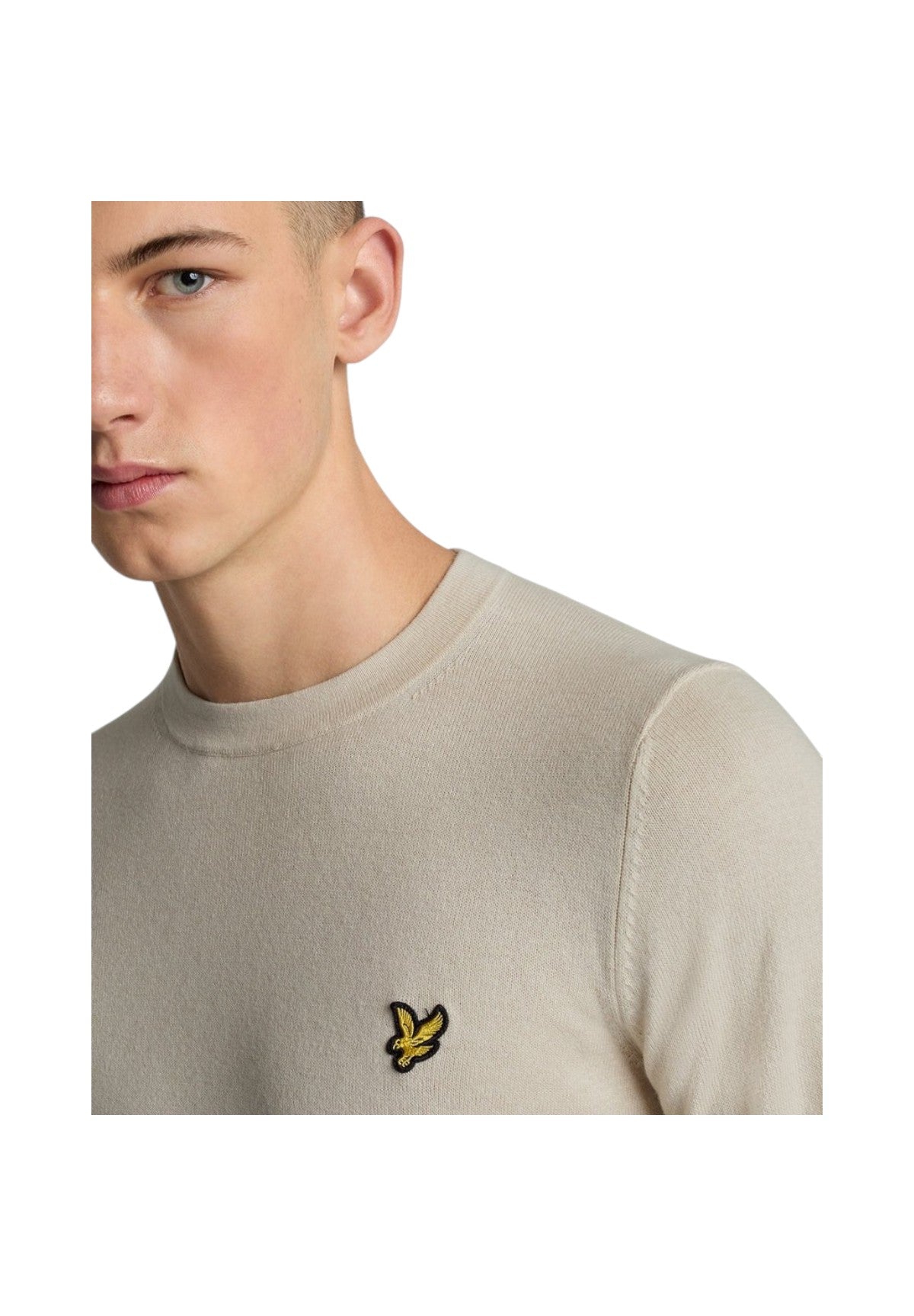Maglione Girocollo KN2110COT Beige