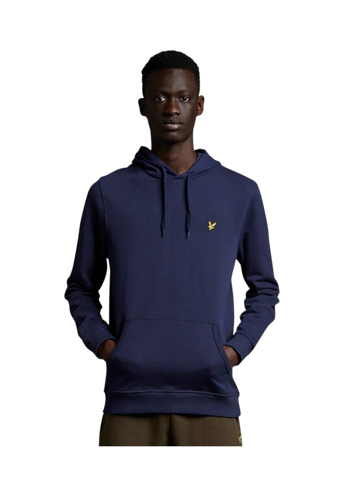 Felpa Pullover con Cappuccio ML1139 Blu