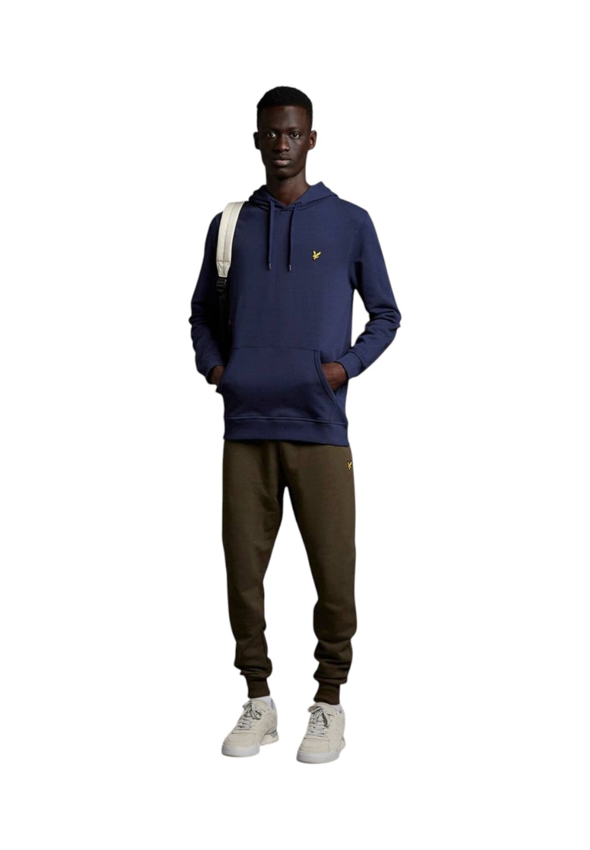 Felpa Pullover con Cappuccio ML1139 Blu