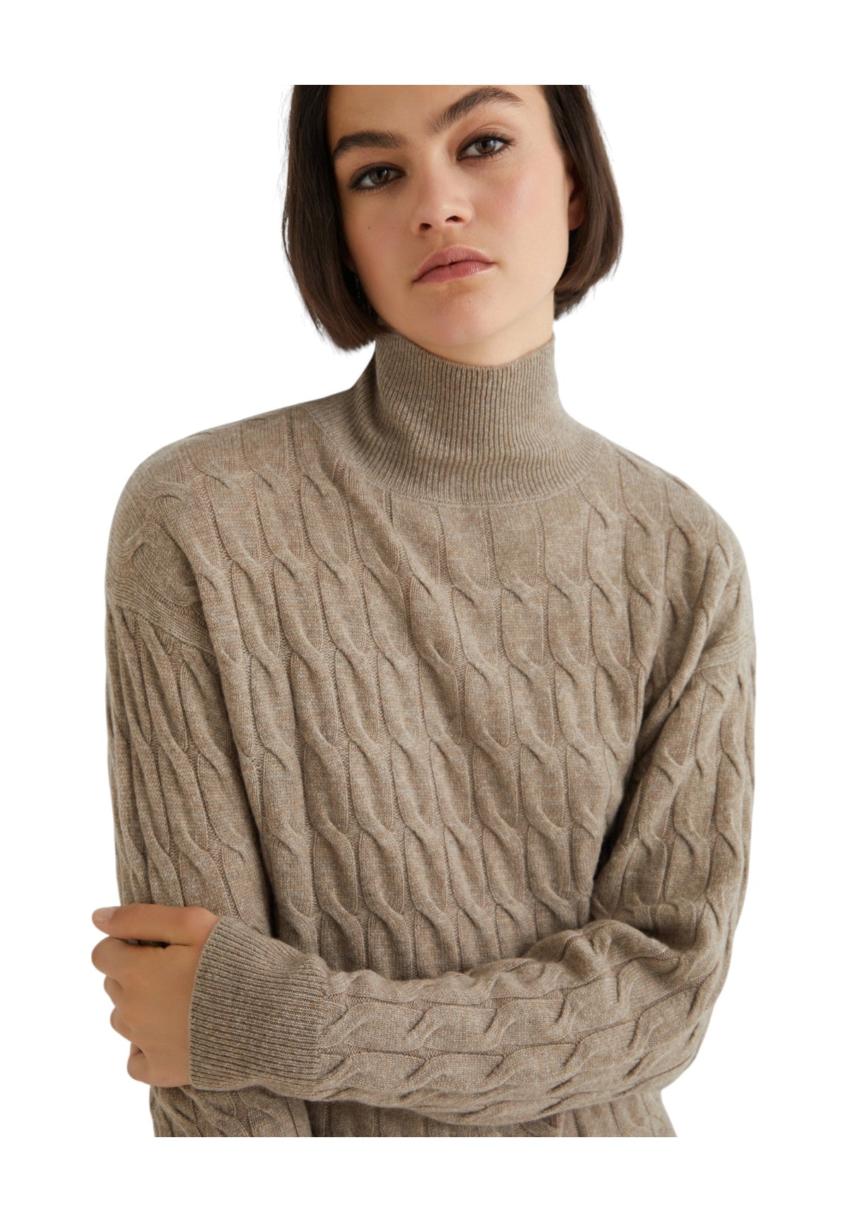 Maglione Collo Alto AEREO Fango