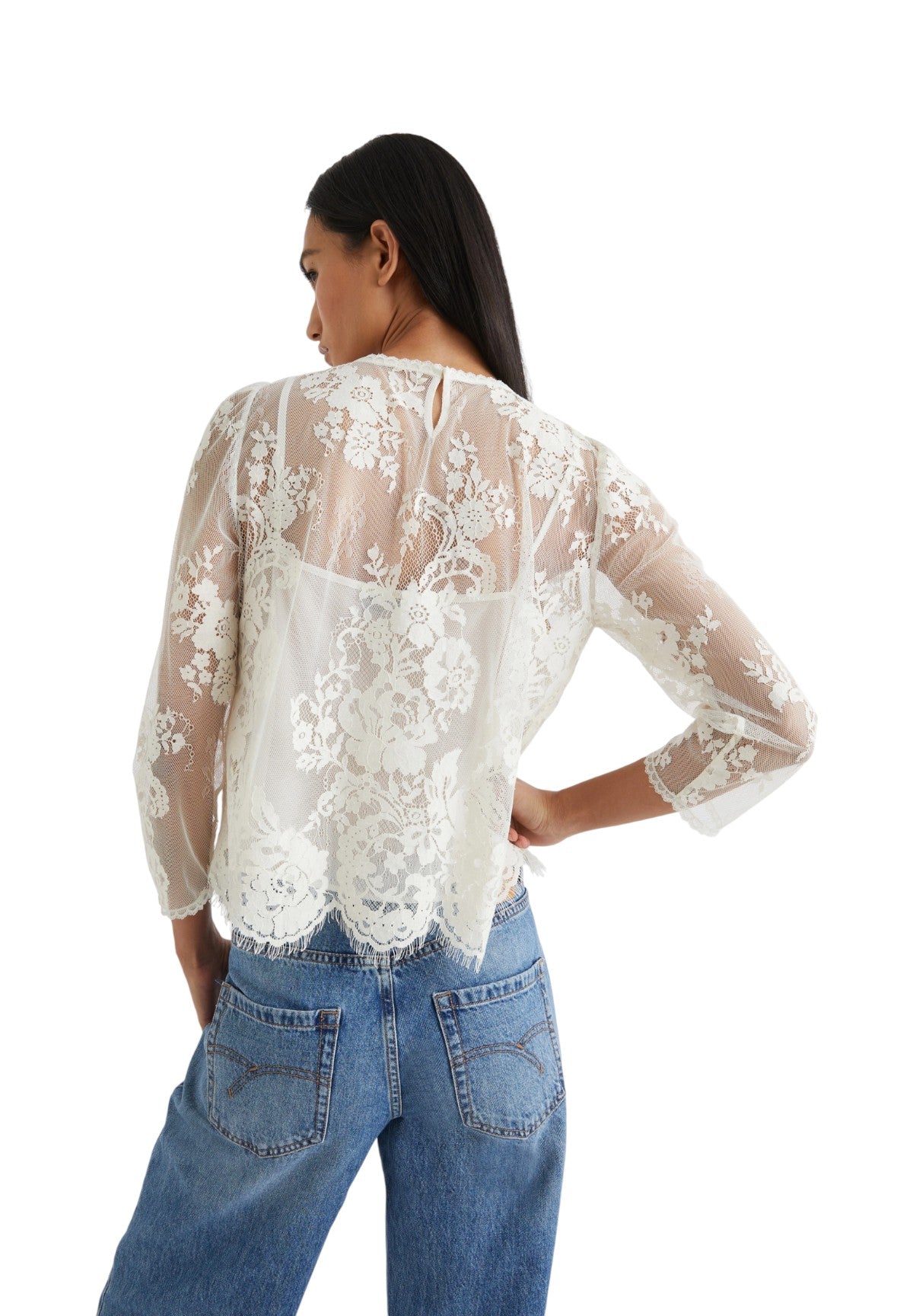 Camicia a Maniche Lunghe 2524116031200 IONE Panna