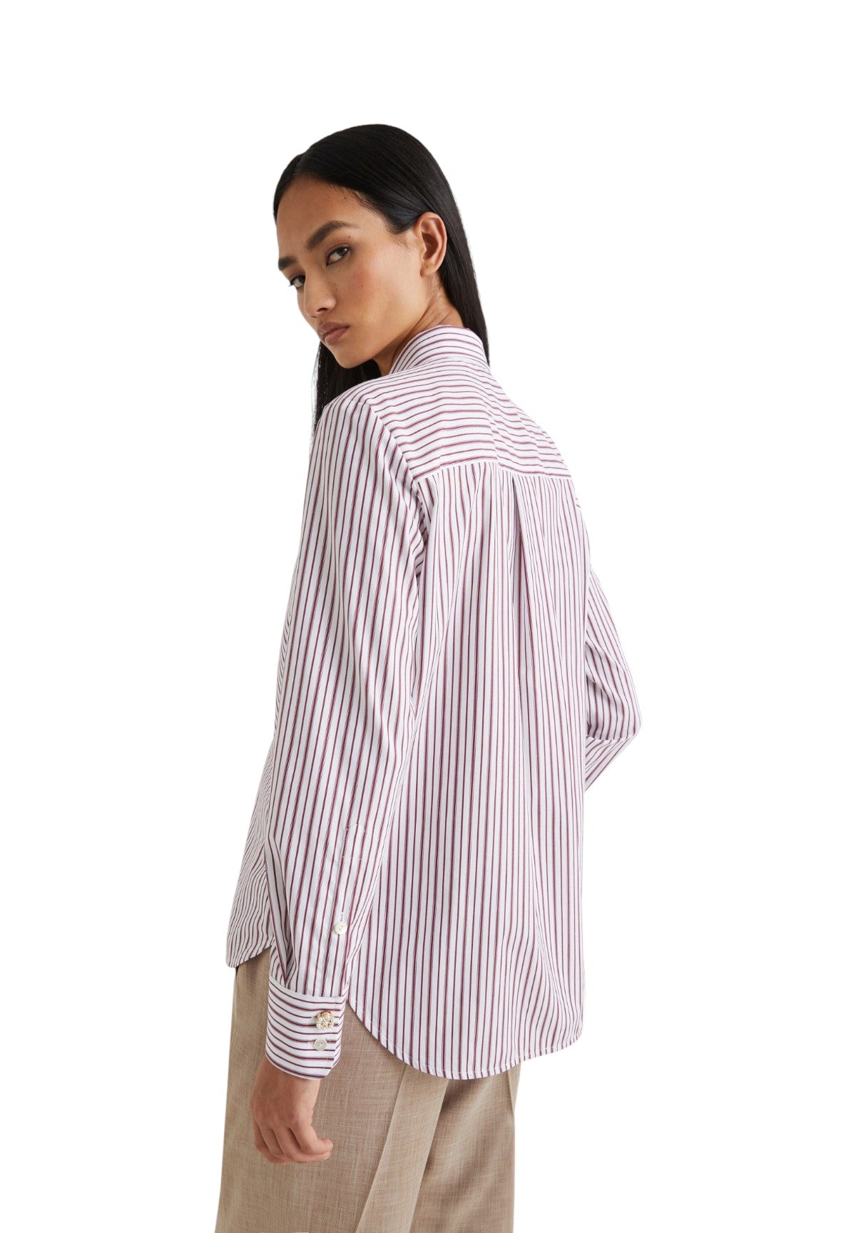 Camicia a Maniche Lunghe 2524116011200 RIVA Bordeaux