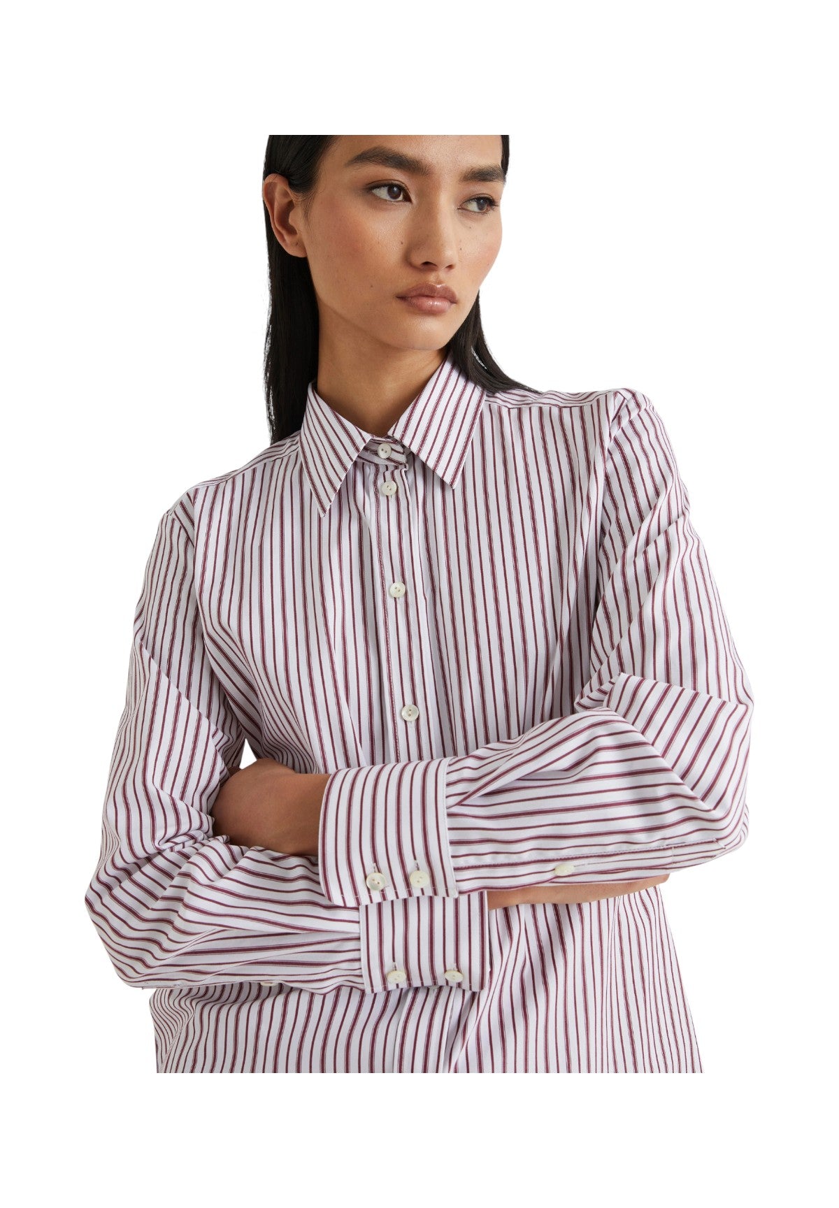 Camicia a Maniche Lunghe 2524116011200 RIVA Bordeaux