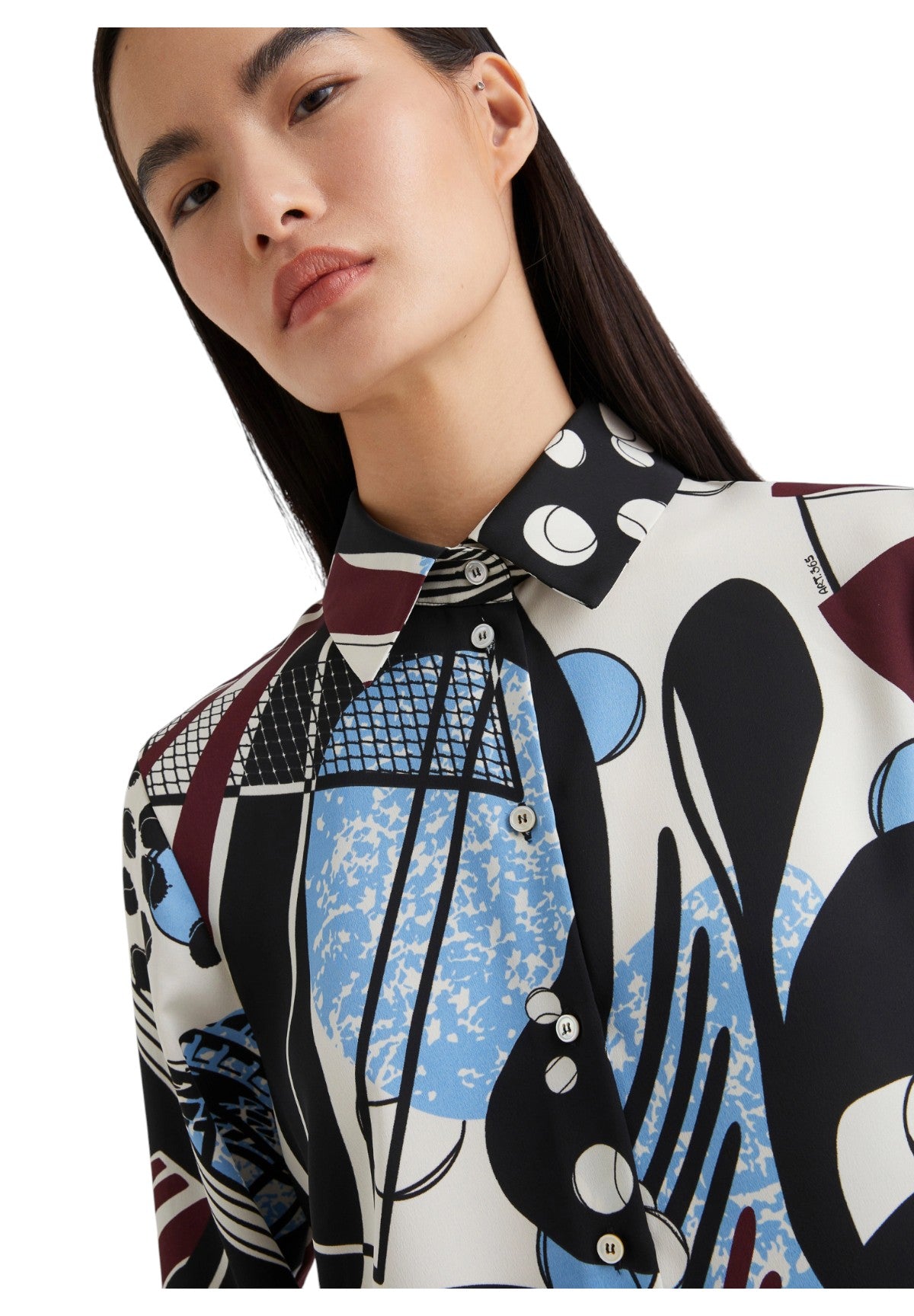 Camicia a Maniche Lunghe 2523116033200 SPINTA Bianco Lana