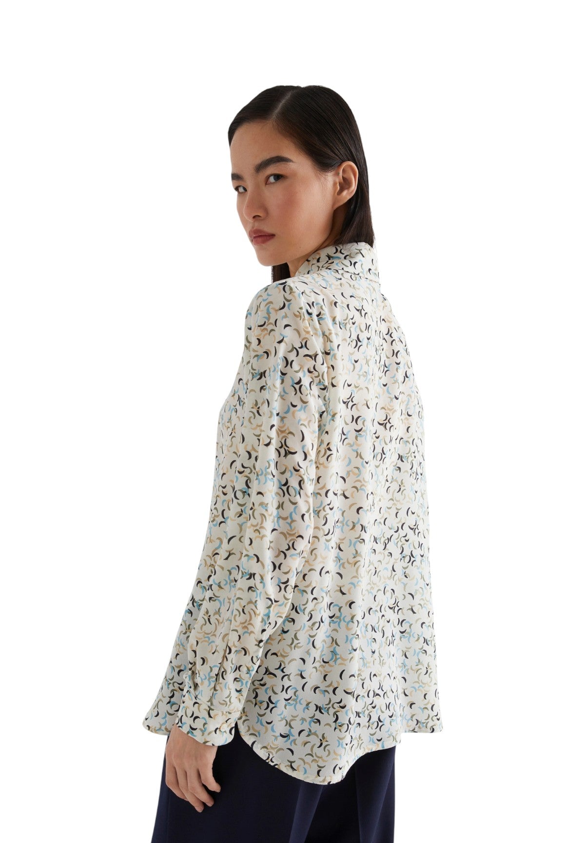 Camicia a Maniche Lunghe 2523116161200 TUNDRA Bianco Lana