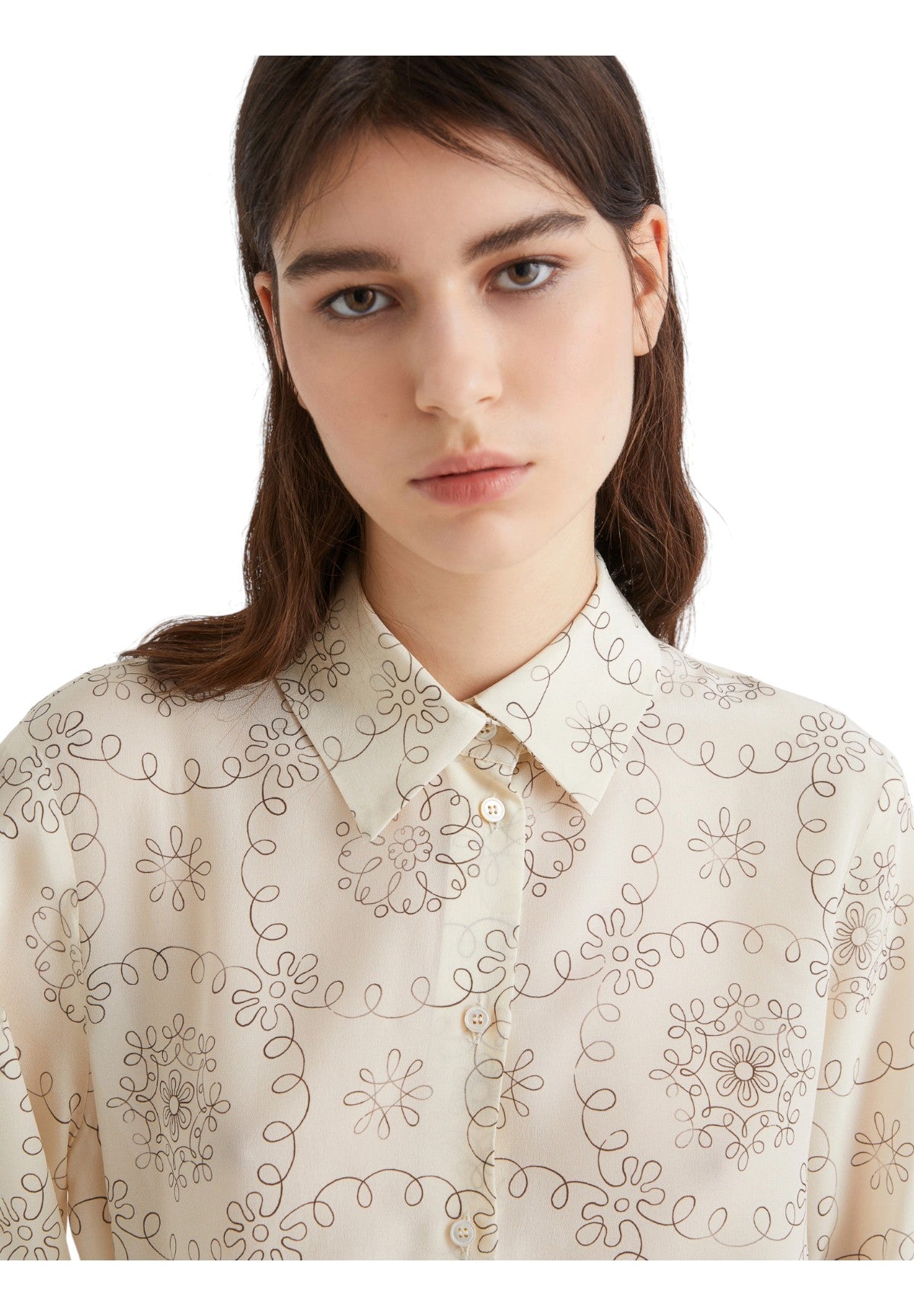 Camicia a Maniche Lunghe 2523116161200 TUNDRA Bianco Lana