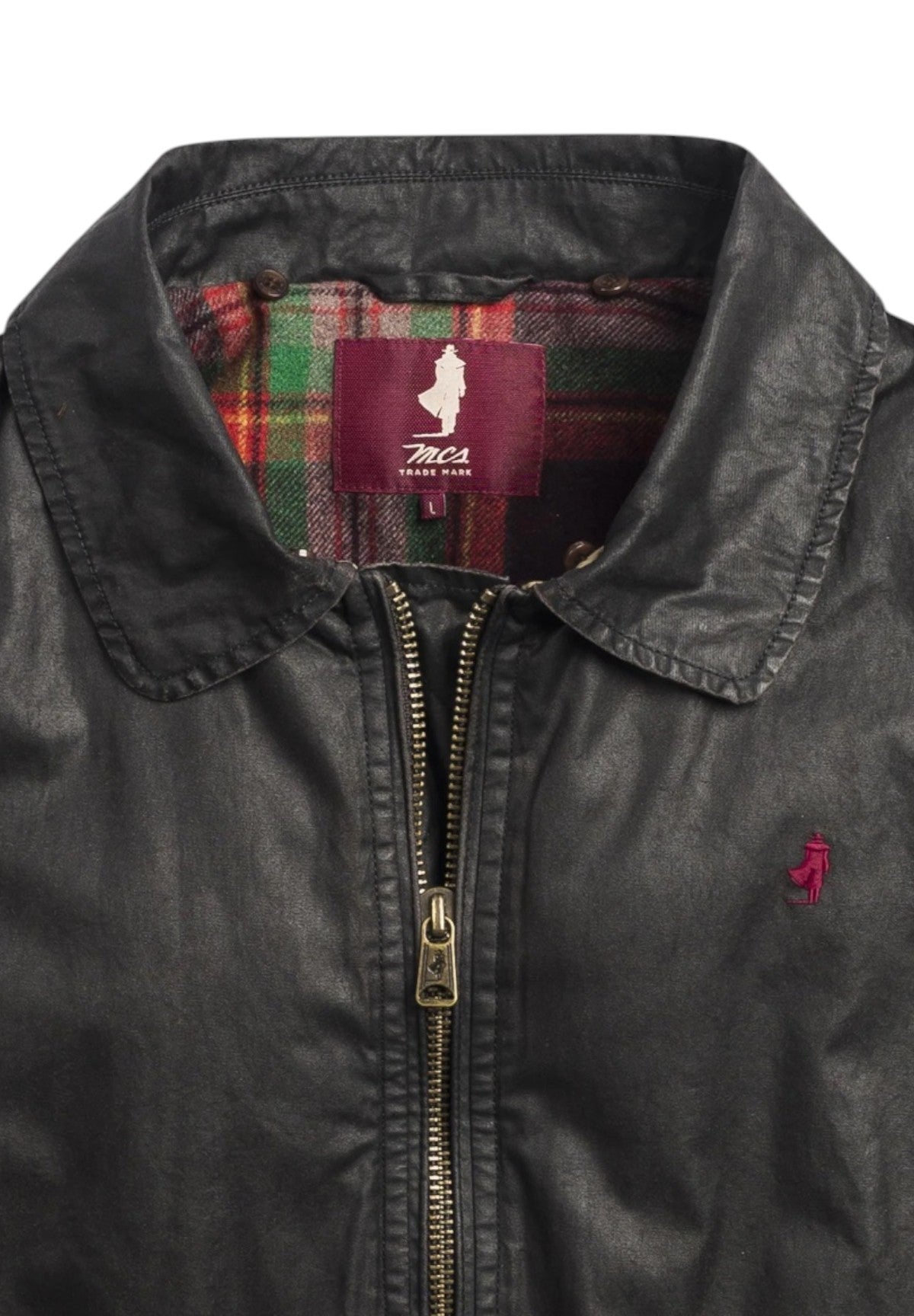 Giacca in Pelle Waxed Cotton Bomber Jacket 11MSJ011-03704 Fudge Chocolate