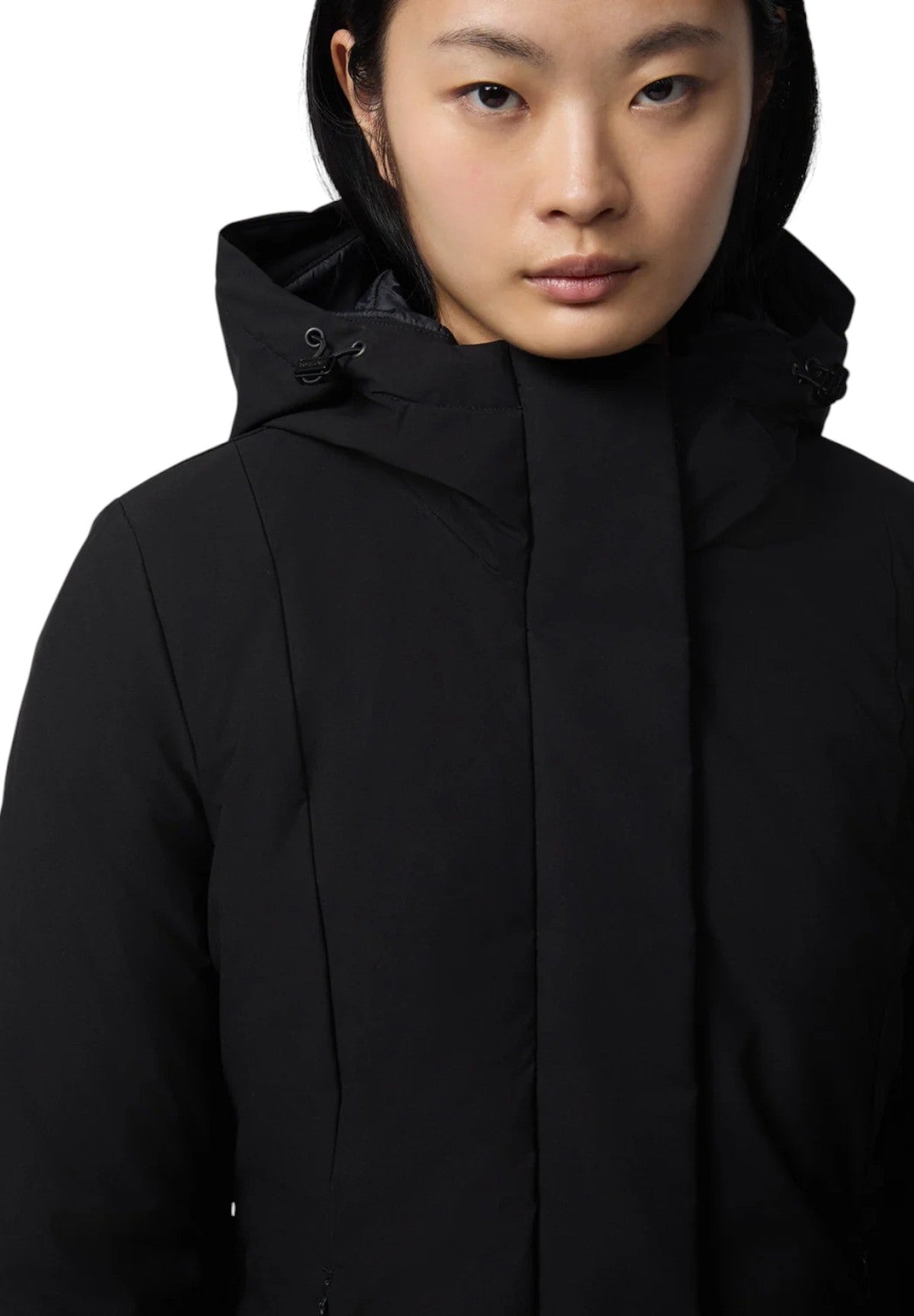 Piumino Pesante LADY TECH/1 FUR JACKET Black
