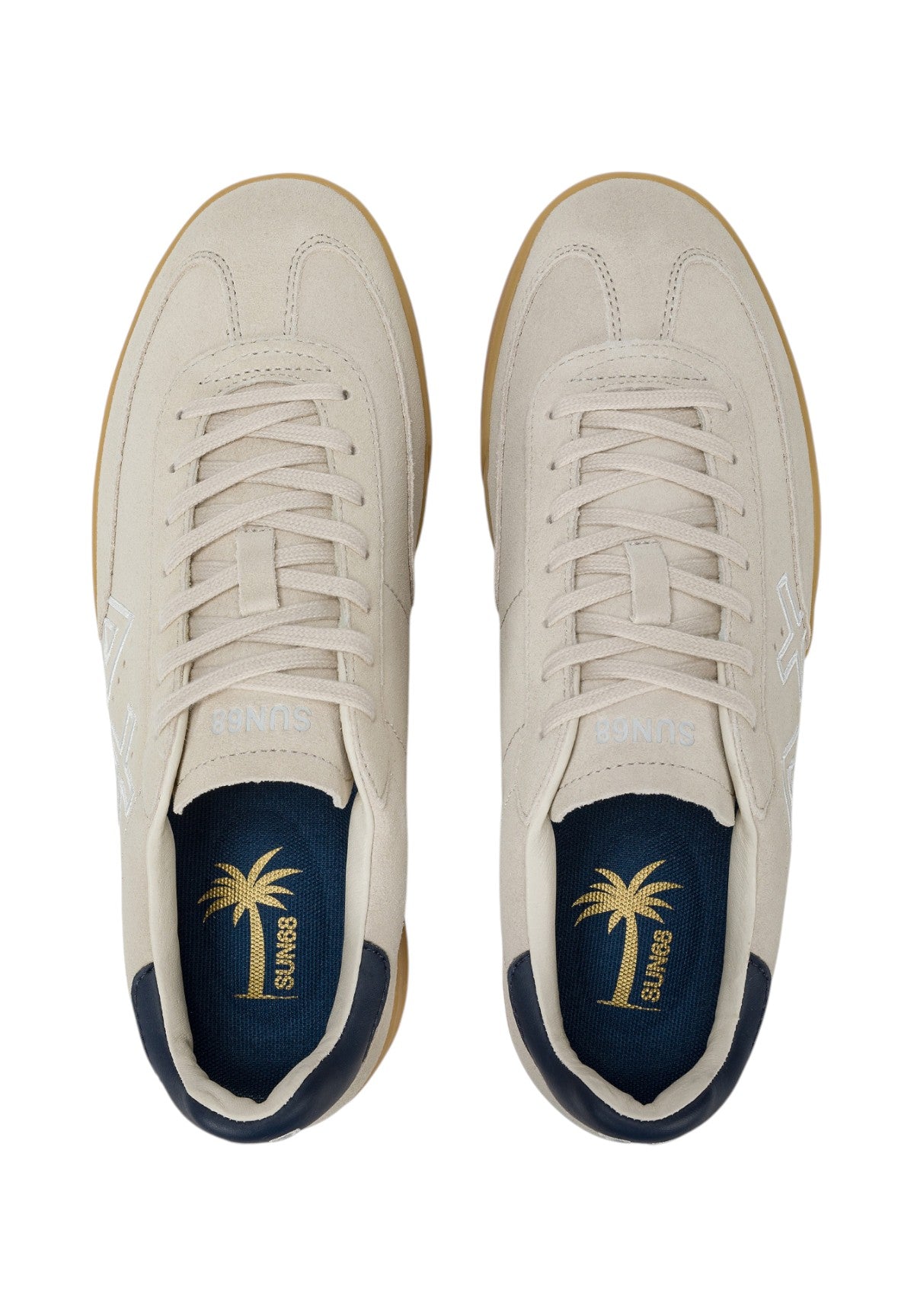 Sneakers California Sun Suede Z45140 Bianco Panna