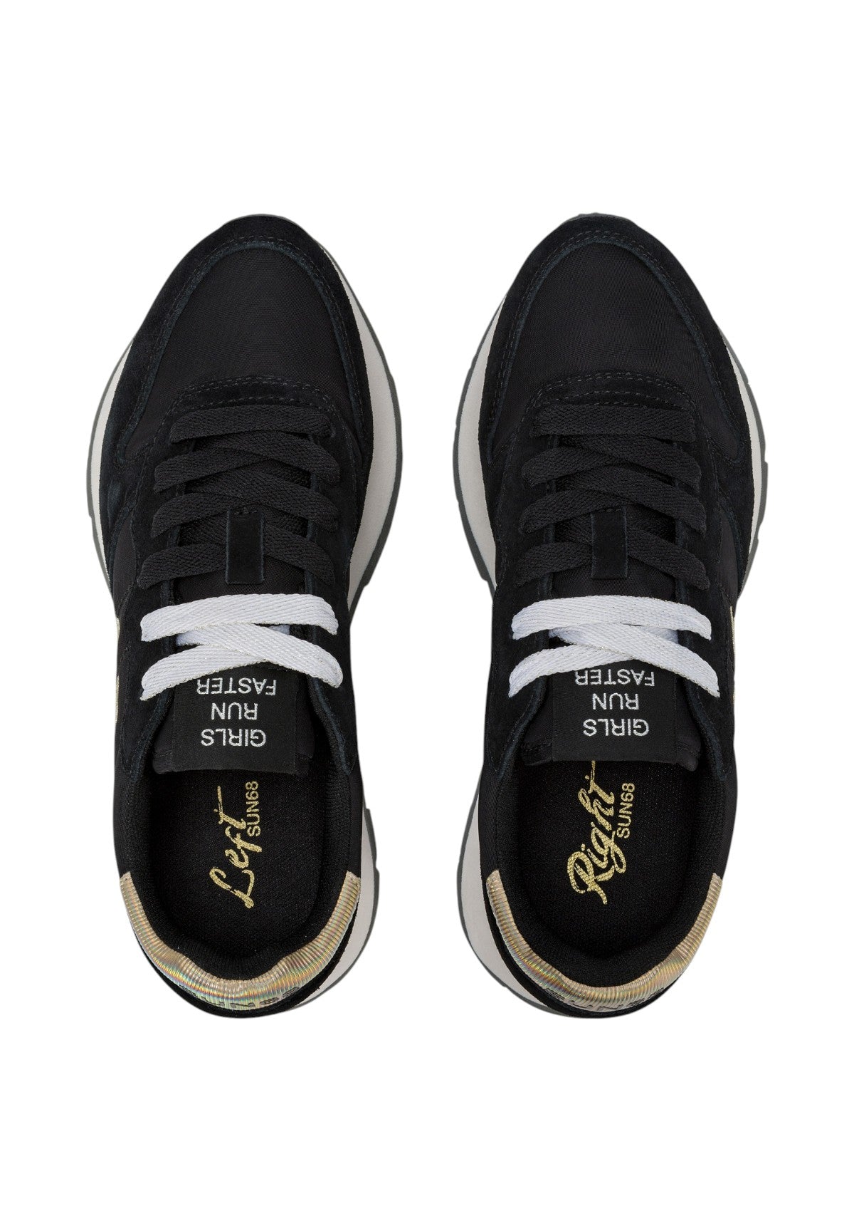 Sneakers Ally Gold Silver Z45202 Nero