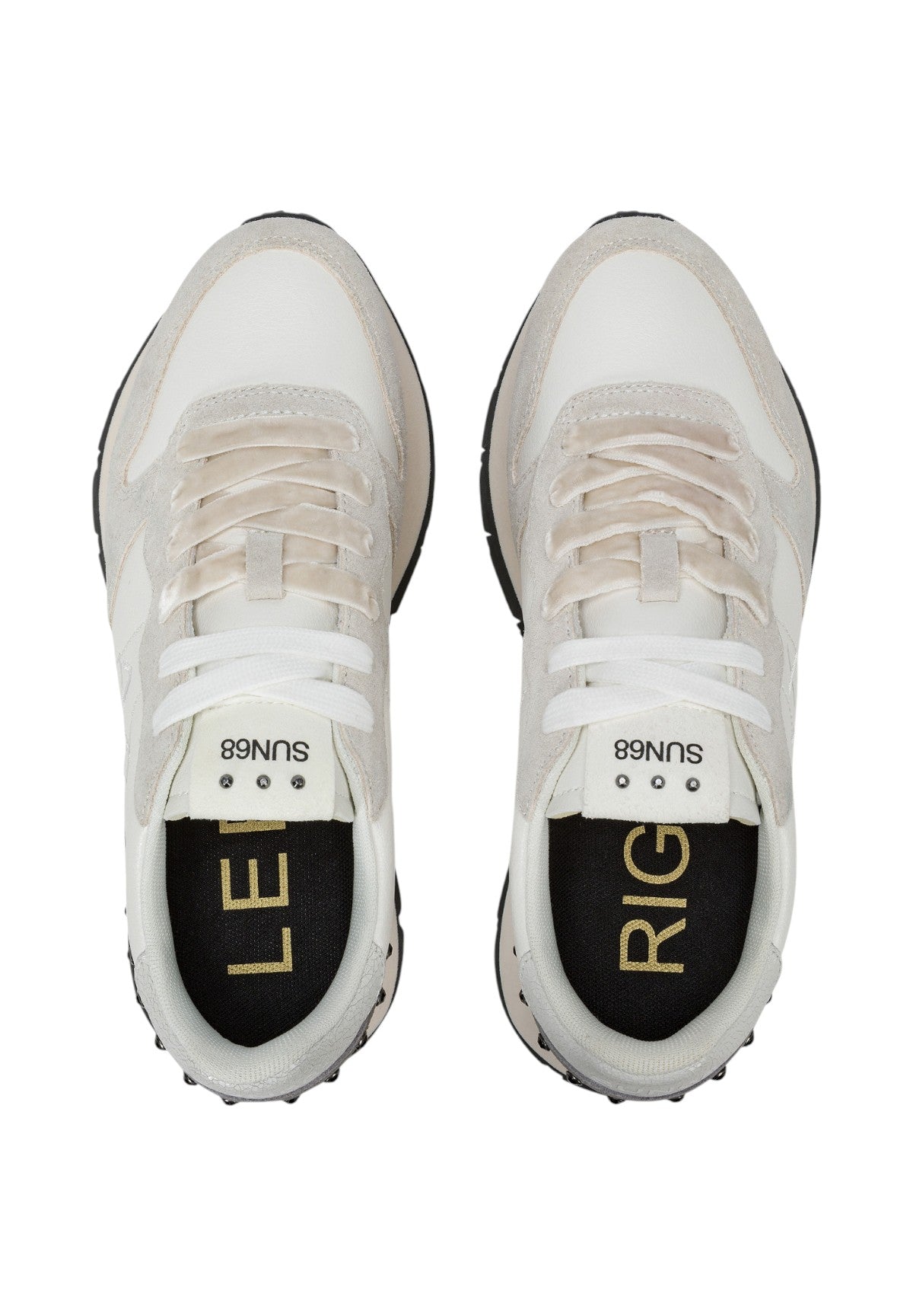 Sneakers Ally Studs Z45206 Bianco Panna
