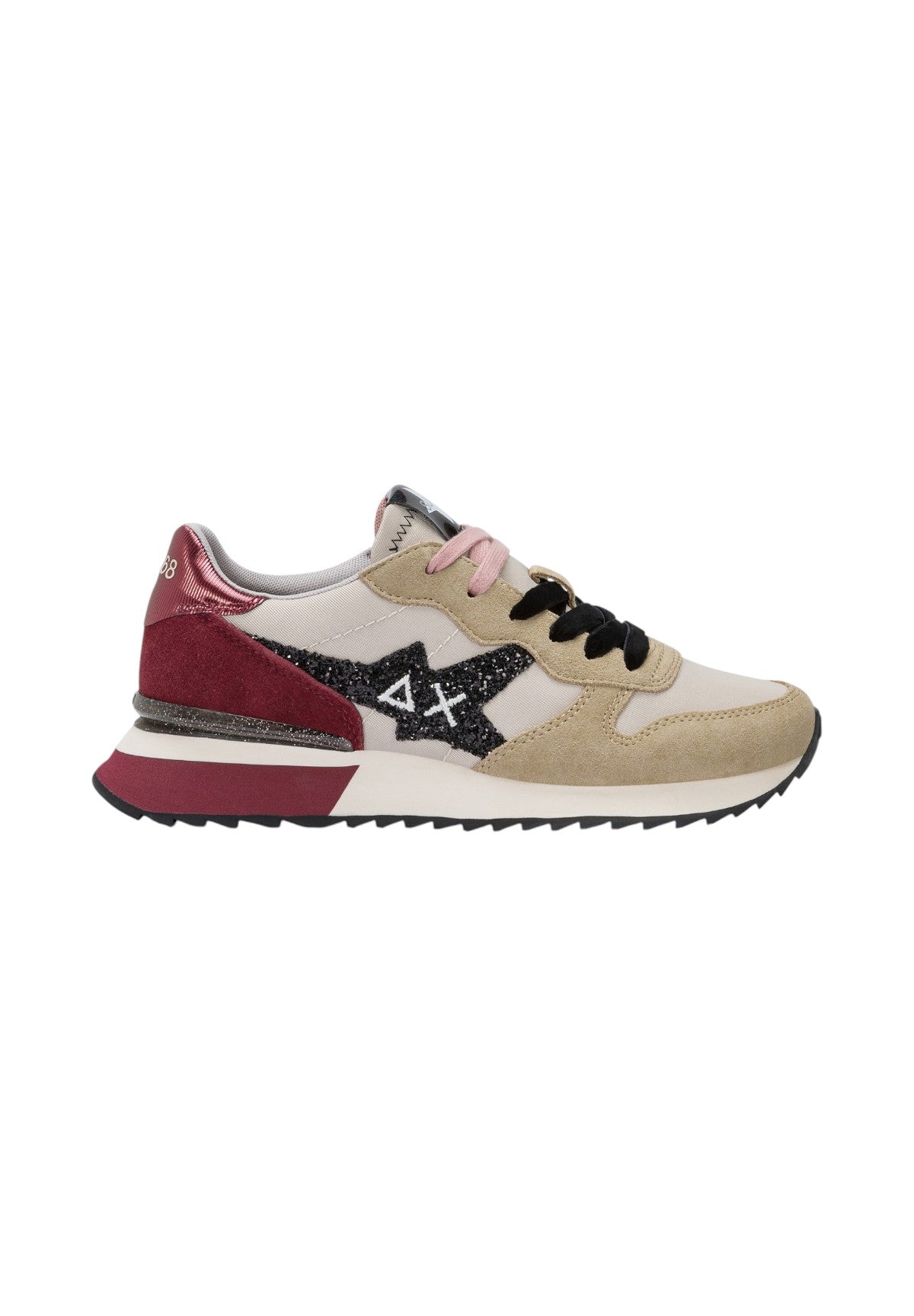 Sneakers Stargirl Glitter Logo Z45217 Beige, Bordeaux