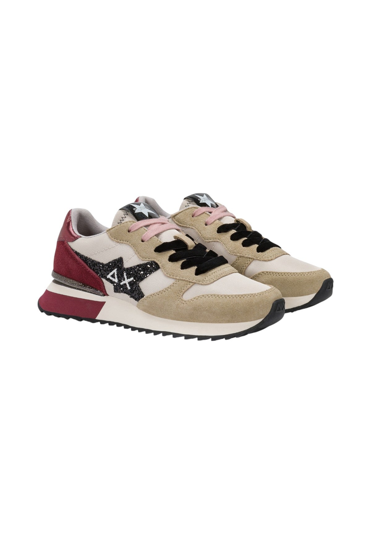 Sneakers Stargirl Glitter Logo Z45217 Beige, Bordeaux