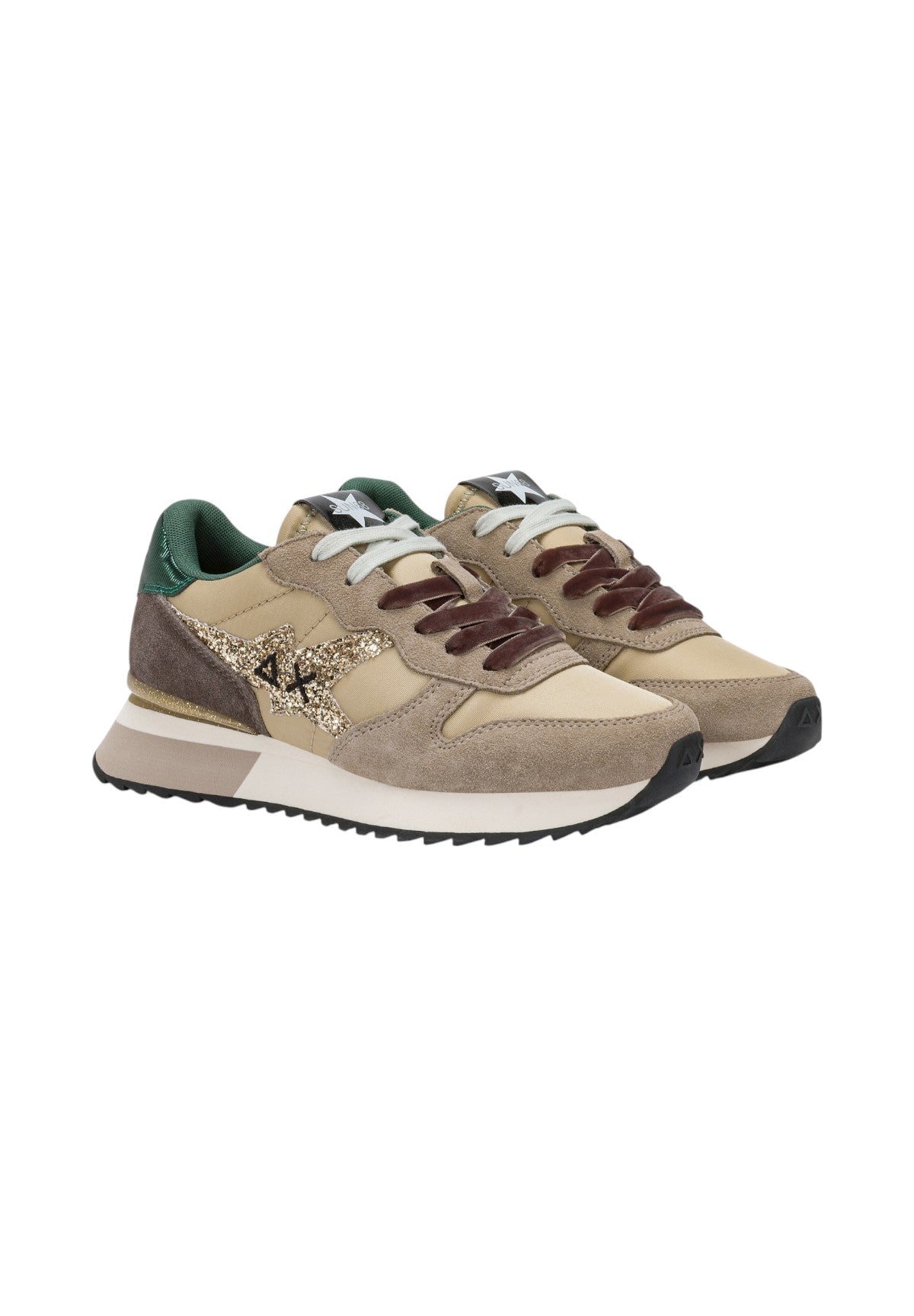 Sneakers Stargirl Glitter Logo Z45217 Beige Scuro