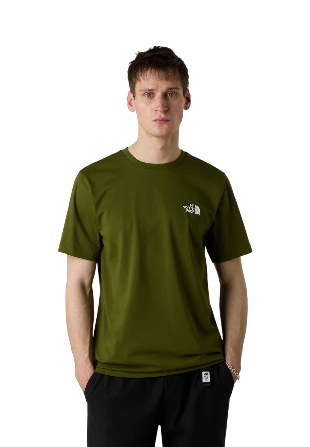 T-shirt a Maniche Corte Simple Dome NF0A87NG Verde