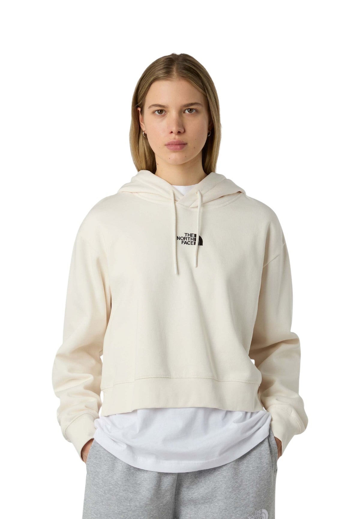 Felpa Pullover con Cappuccio NF0A89EX White