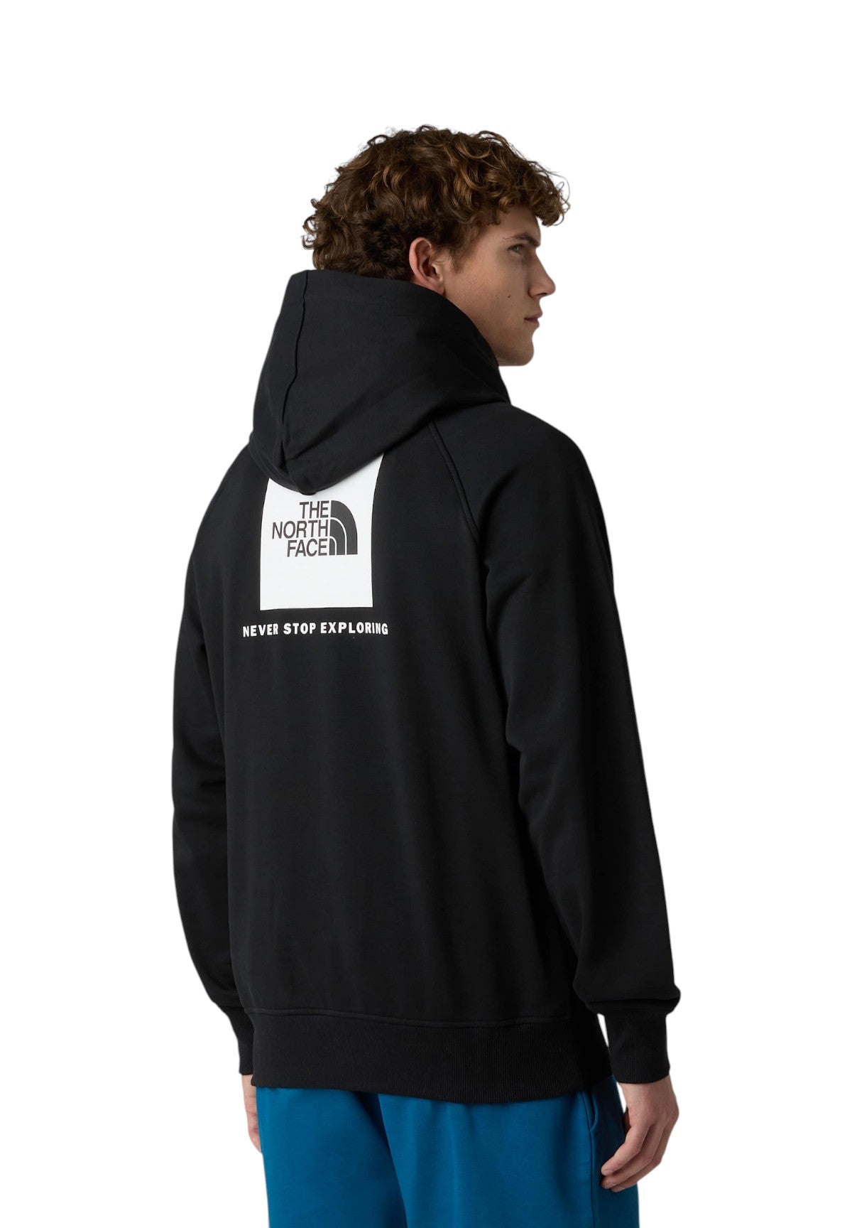 Felpa Pullover con Cappuccio Raglan Box NSE NF0A89F9 Nero