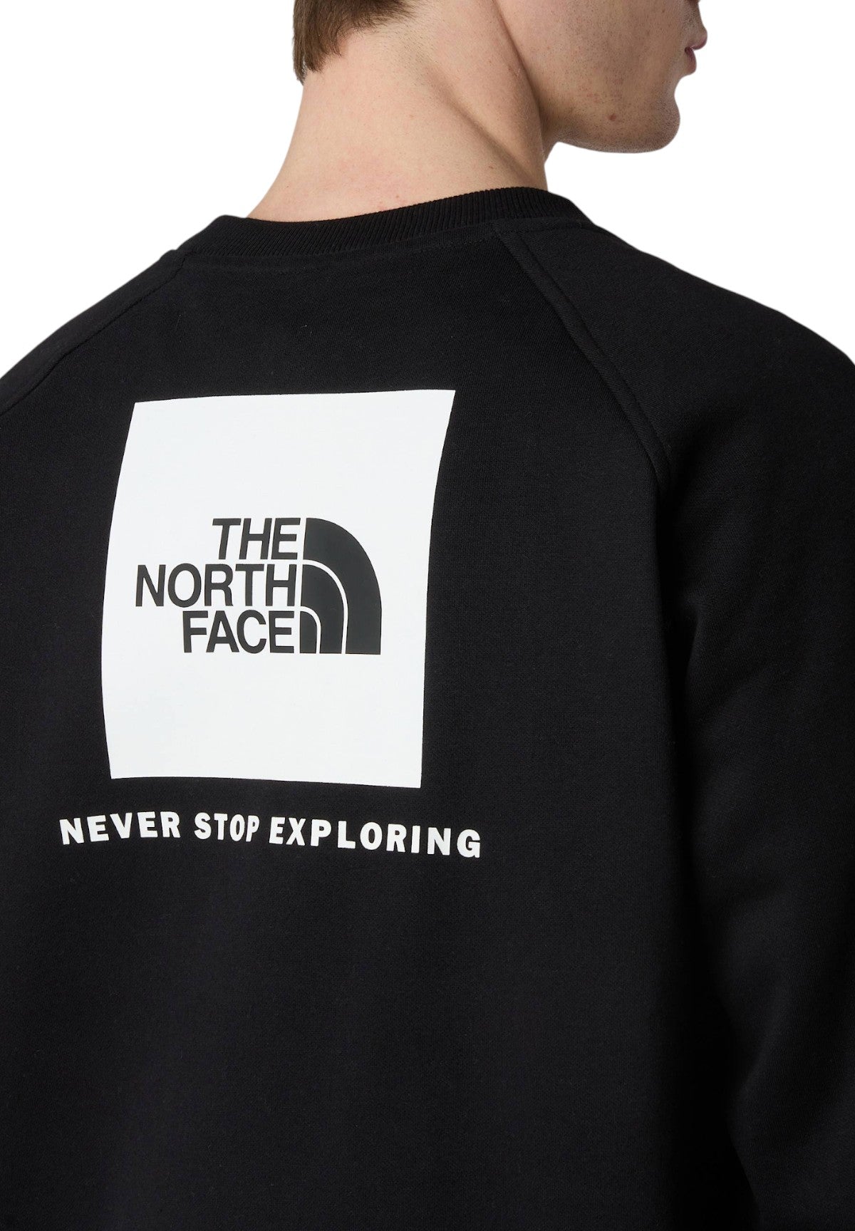 Felpa Pullover con Cappuccio Raglan Box NSE NF0A89F9 Nero