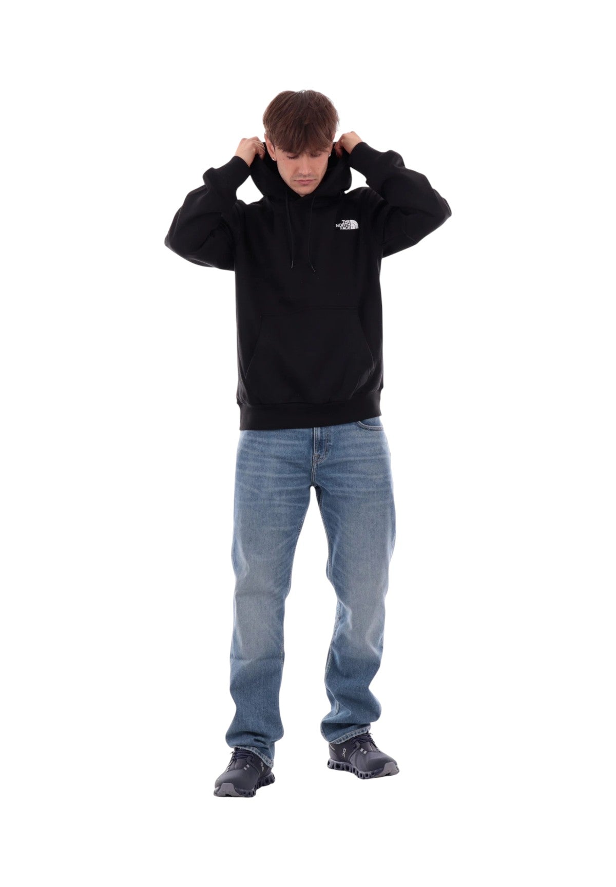 Felpa Pullover con Cappuccio Simple Dome NF0A89FC Nero