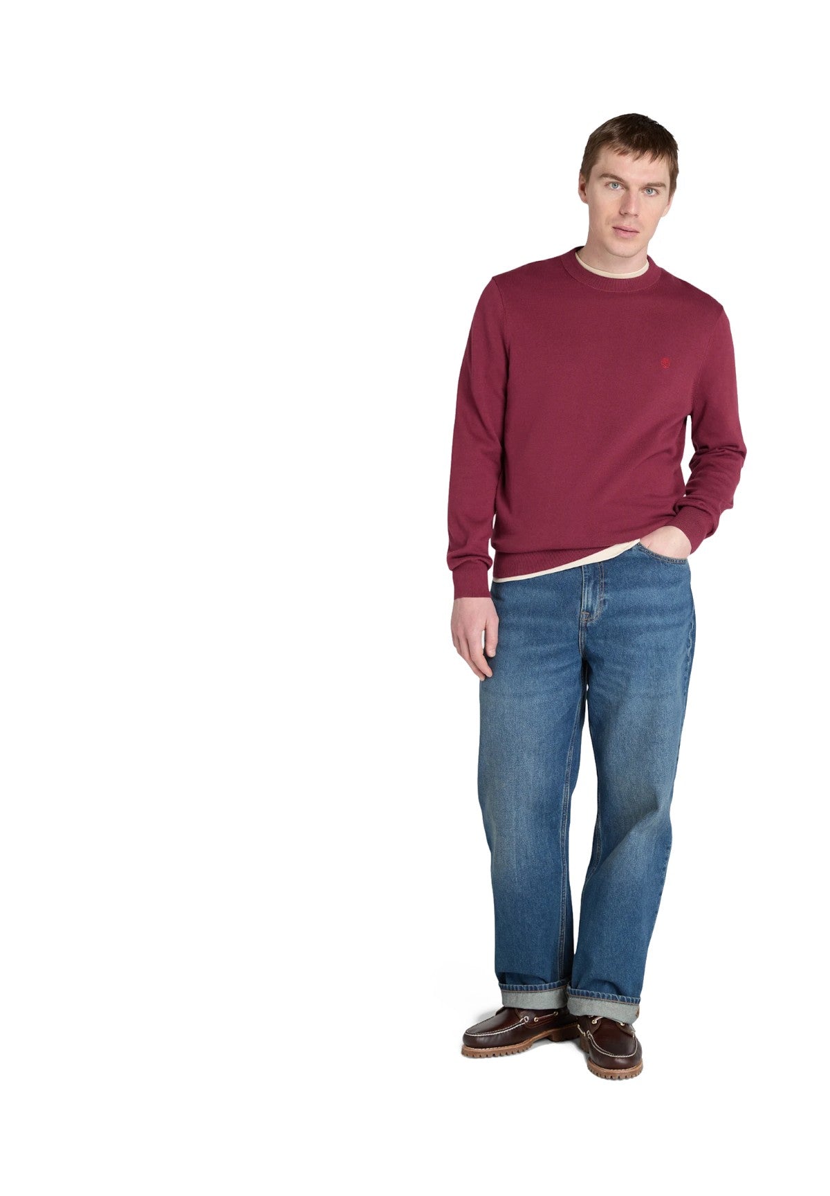 Maglione Girocollo Williams River TB0A2BMM Burgundy