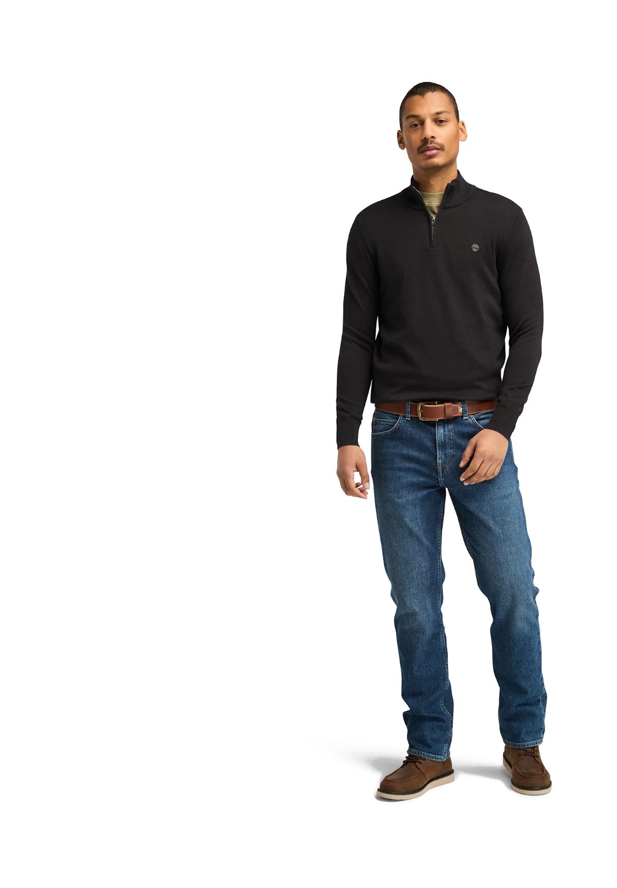 Maglione Collo Alto Williams River Cotton TB0A2BMX Black, Pavement