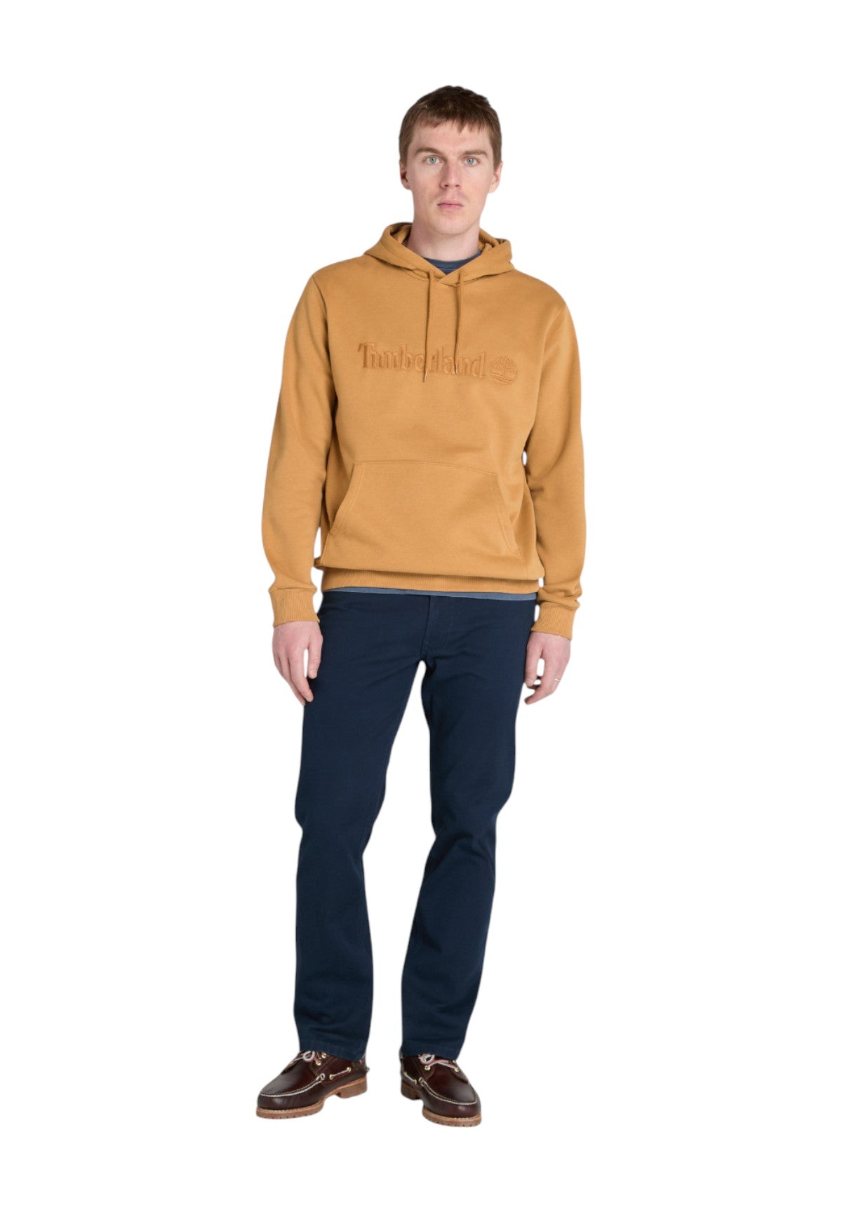 Felpa Pullover con Cappuccio Hampthon TB0A6VFJ Wheat Boot