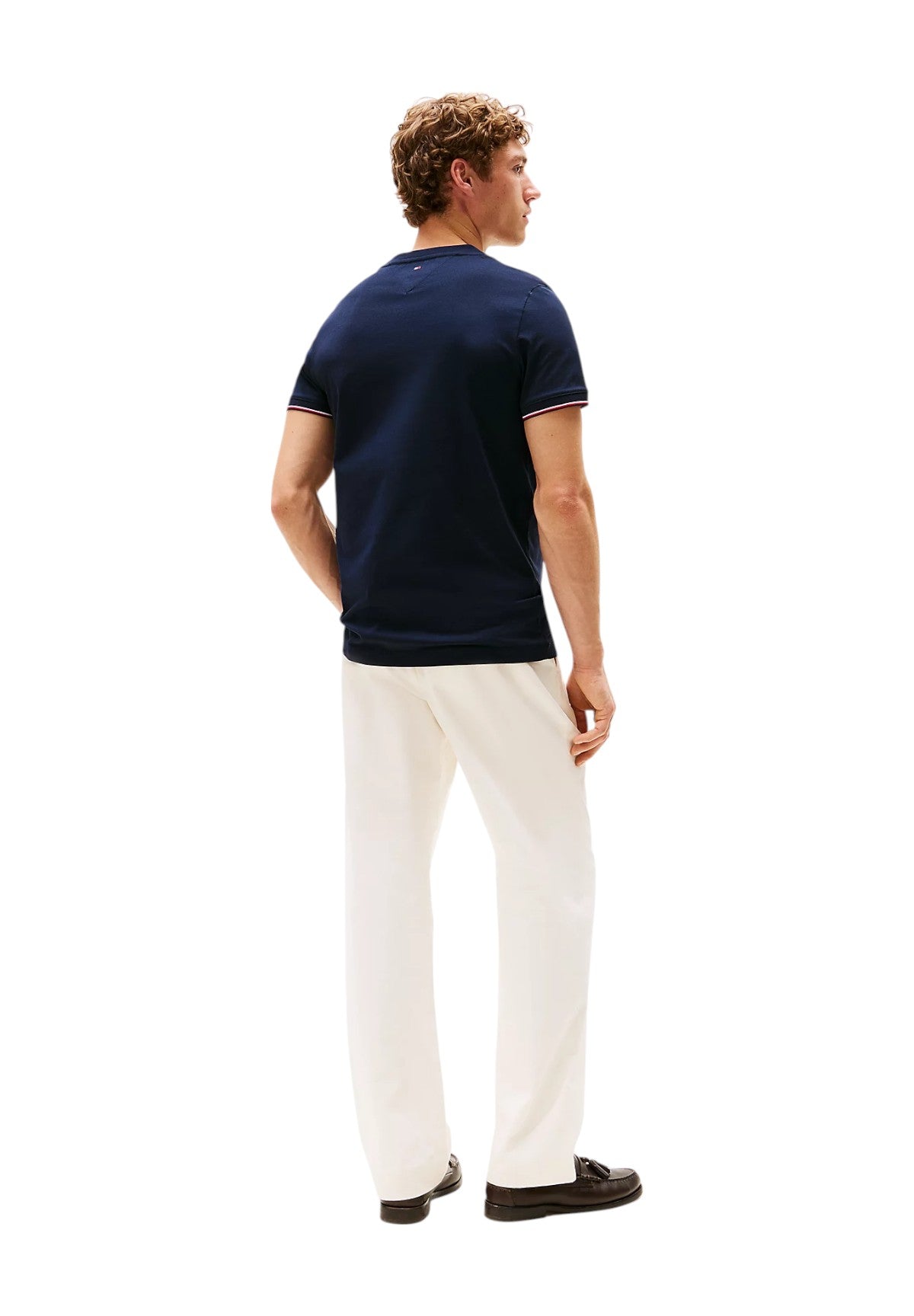 T-shirt a Maniche Corte Tommy Logo Tipped Te MW0MW32584 Desert Sky