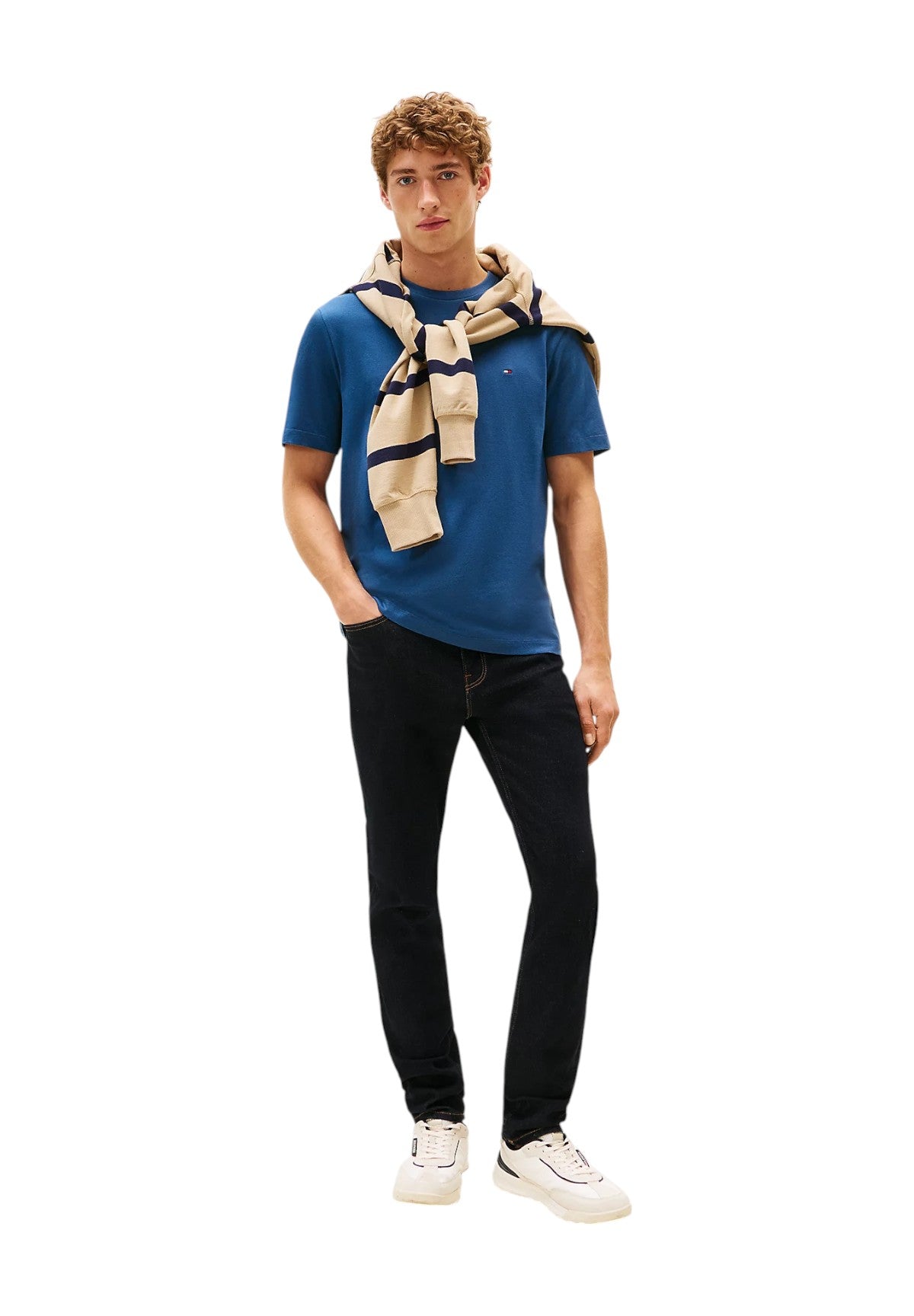 T-shirt a Maniche Corte Ess Seasonal Reg Fit MW0MW39995 Aegean Sea