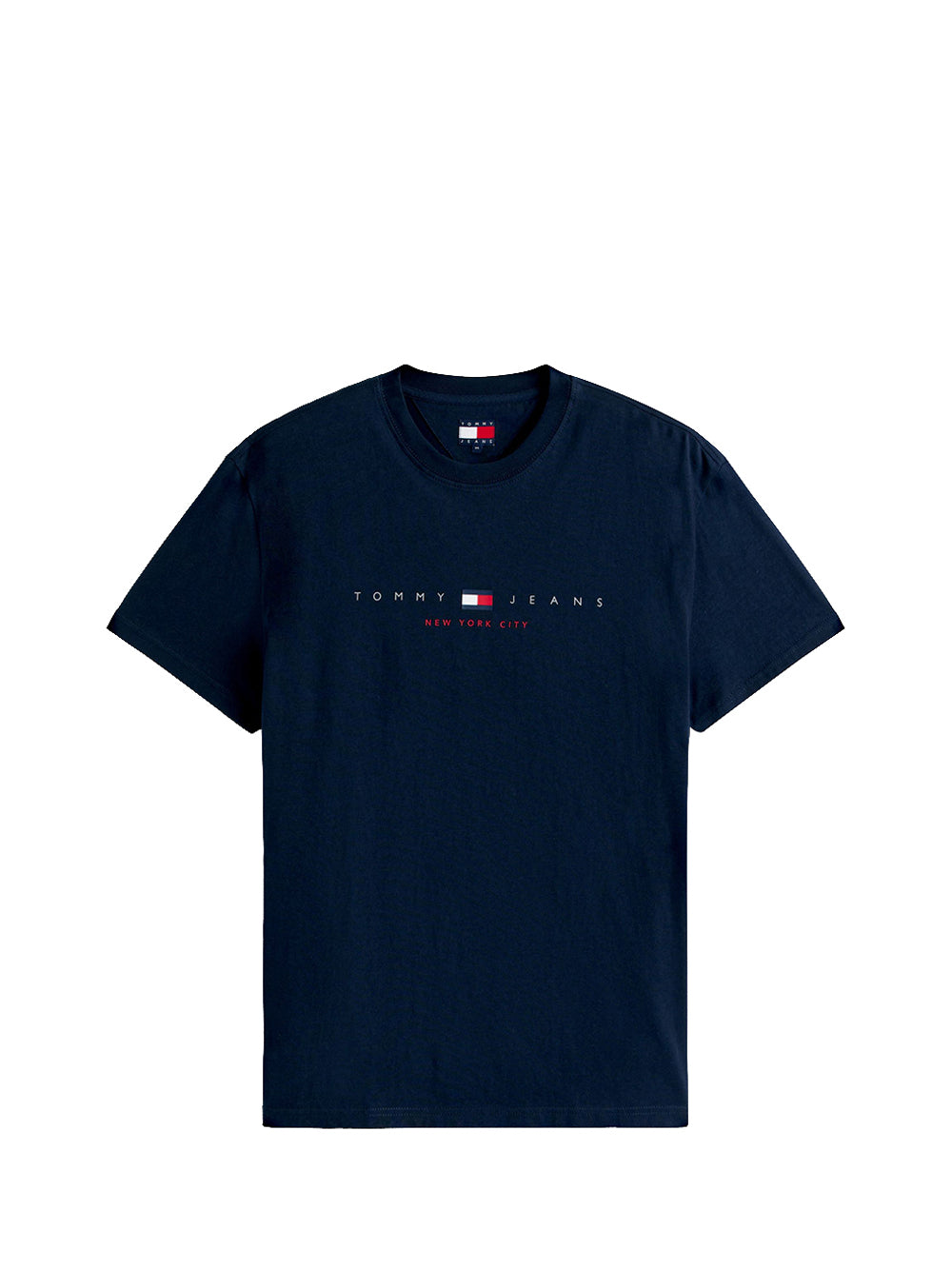T-shirt a Maniche Corte Tjm Reg Flag Linear DM0DM21911 Dark Night Navy