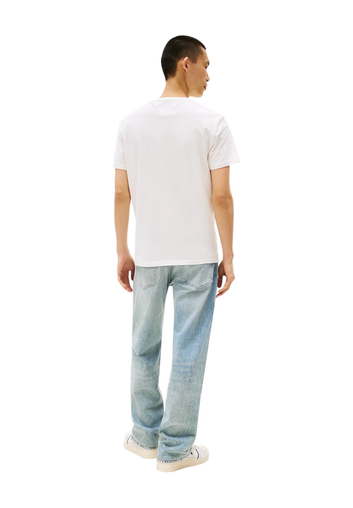 T-shirt a Maniche Corte Tjm Reg Tommy Dna Fl DM0DM21941 Ecru