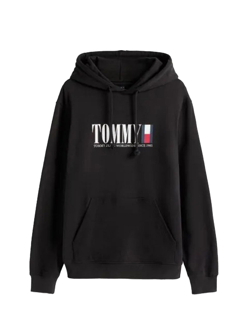 Felpa Pullover con Cappuccio Tjm Reg Rwb Dna Grap DM0DM22144 Black