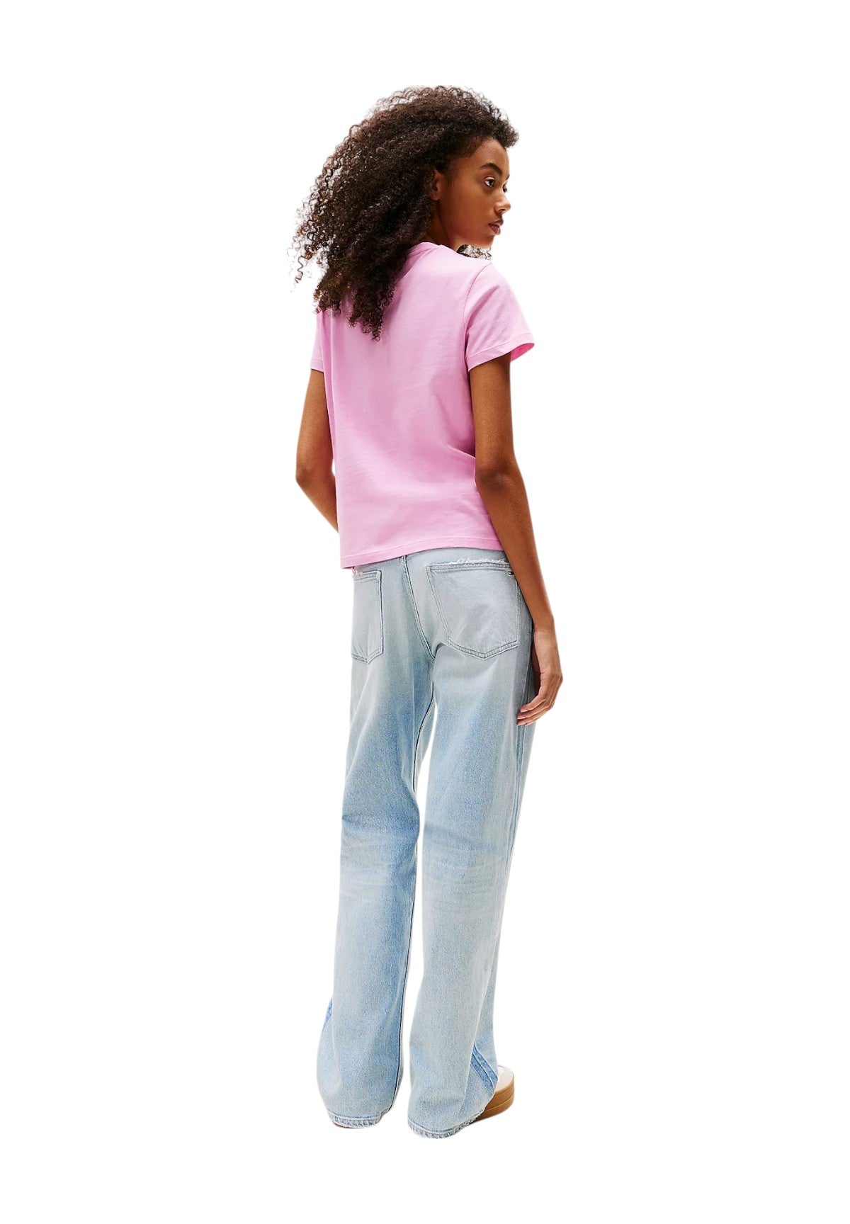 T-shirt a Maniche Corte Tjw Reg Gradient Fla DW0DW20905 Carnival Pink