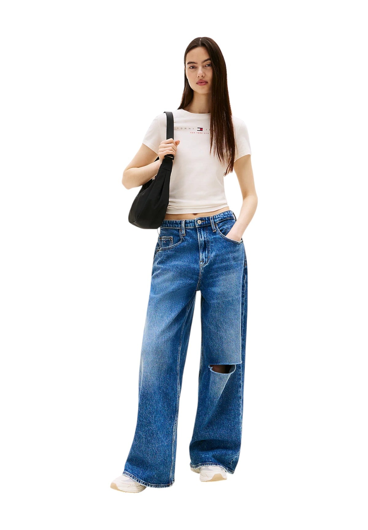 T-shirt a Maniche Corte Tjw Slim Tj Us Linea DW0DW21422 Ancient White