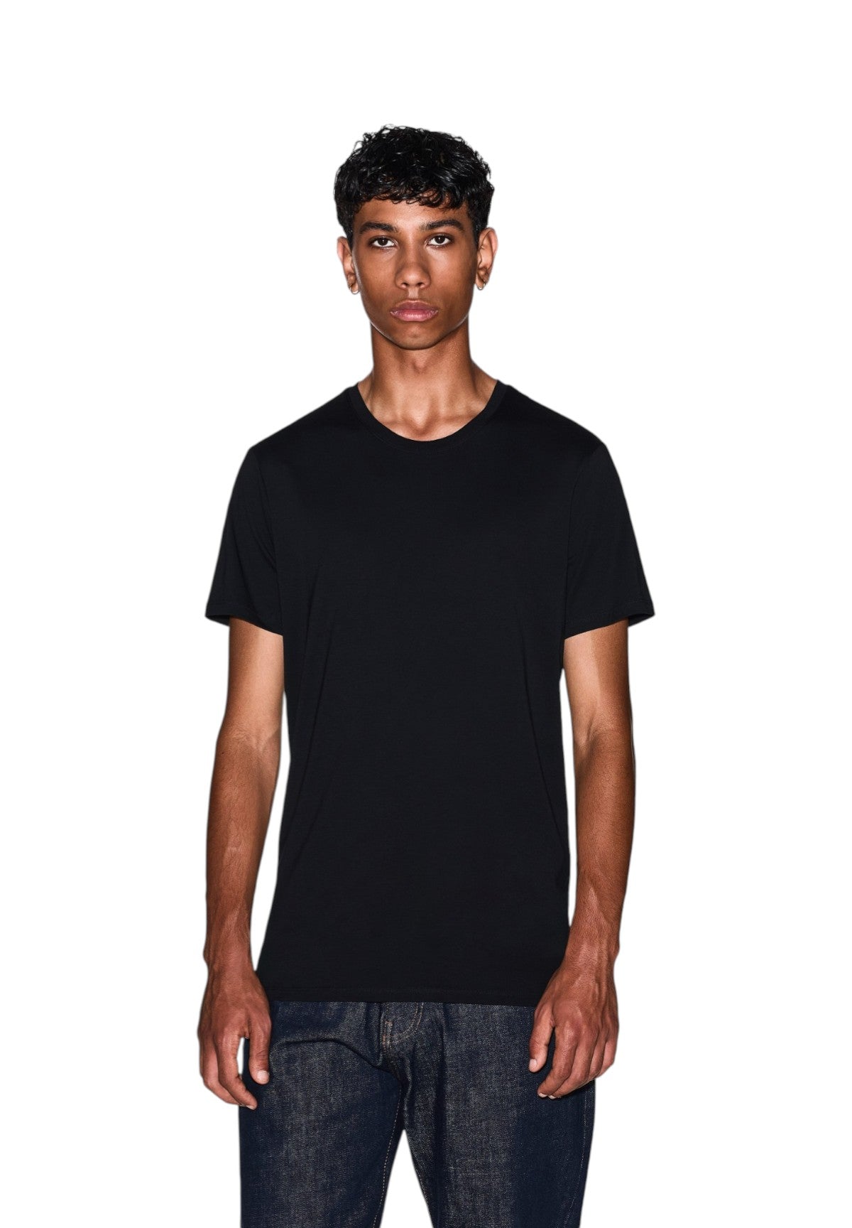 T-shirt a Maniche Corte 8NZT74 Black