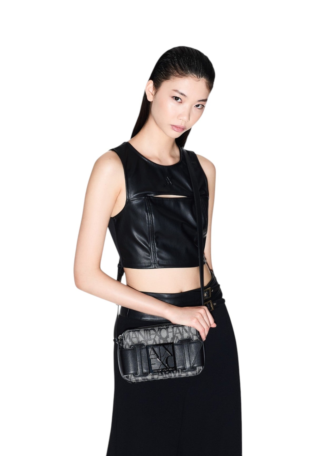 Borsa a Tracolla 942699 Beige, Nero