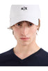 Armani Exchange Cappello da Baseball 954112 Nero, bianco