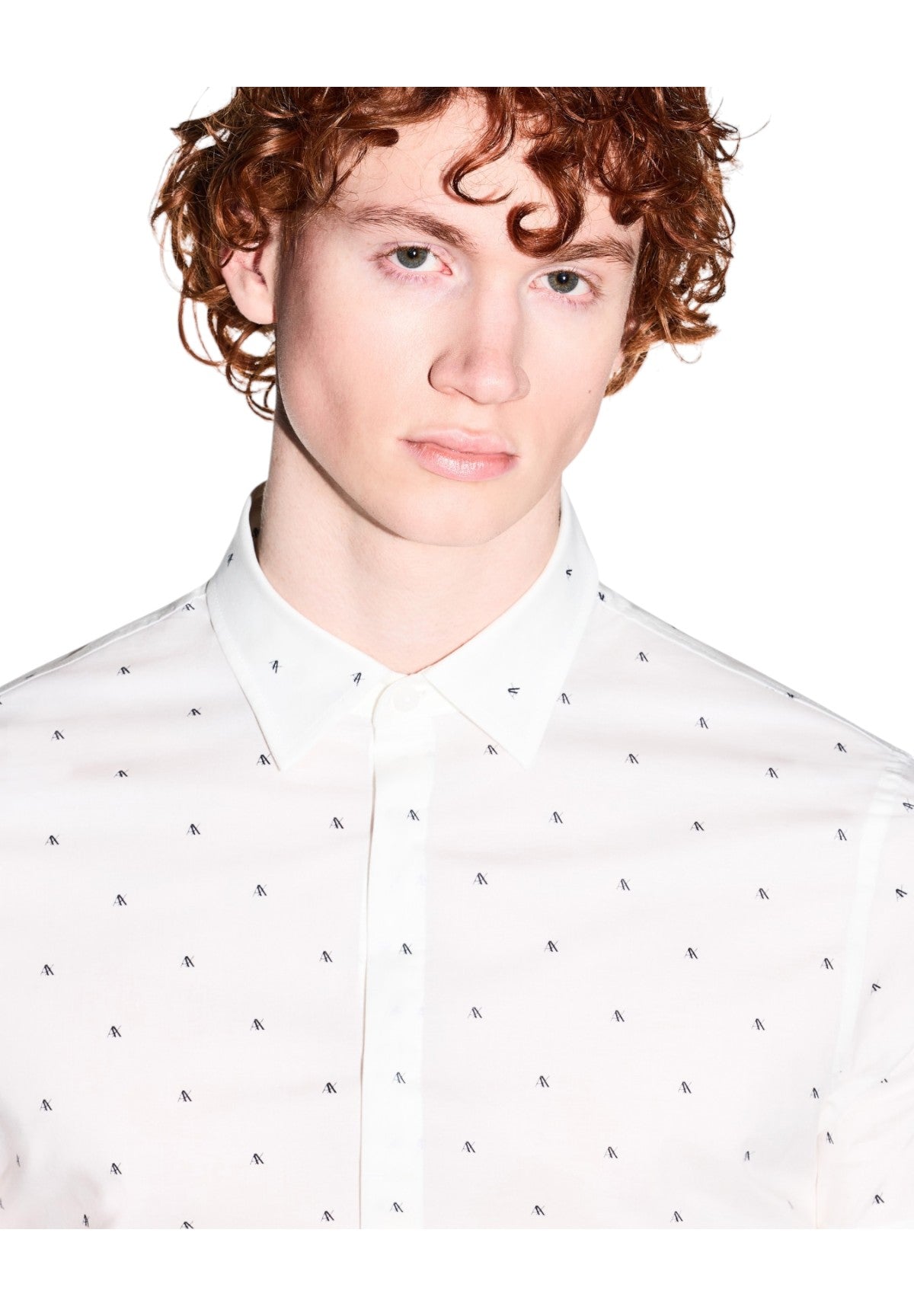 Camicia a Maniche Corte XM000624 Ax Cross Logo Off Wh